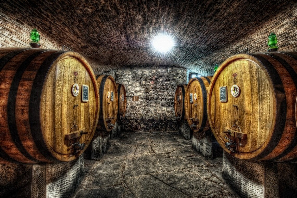 3D Wine Cellar Barrels 191 Garage Door Mural Wallpaper AJ Wallpaper