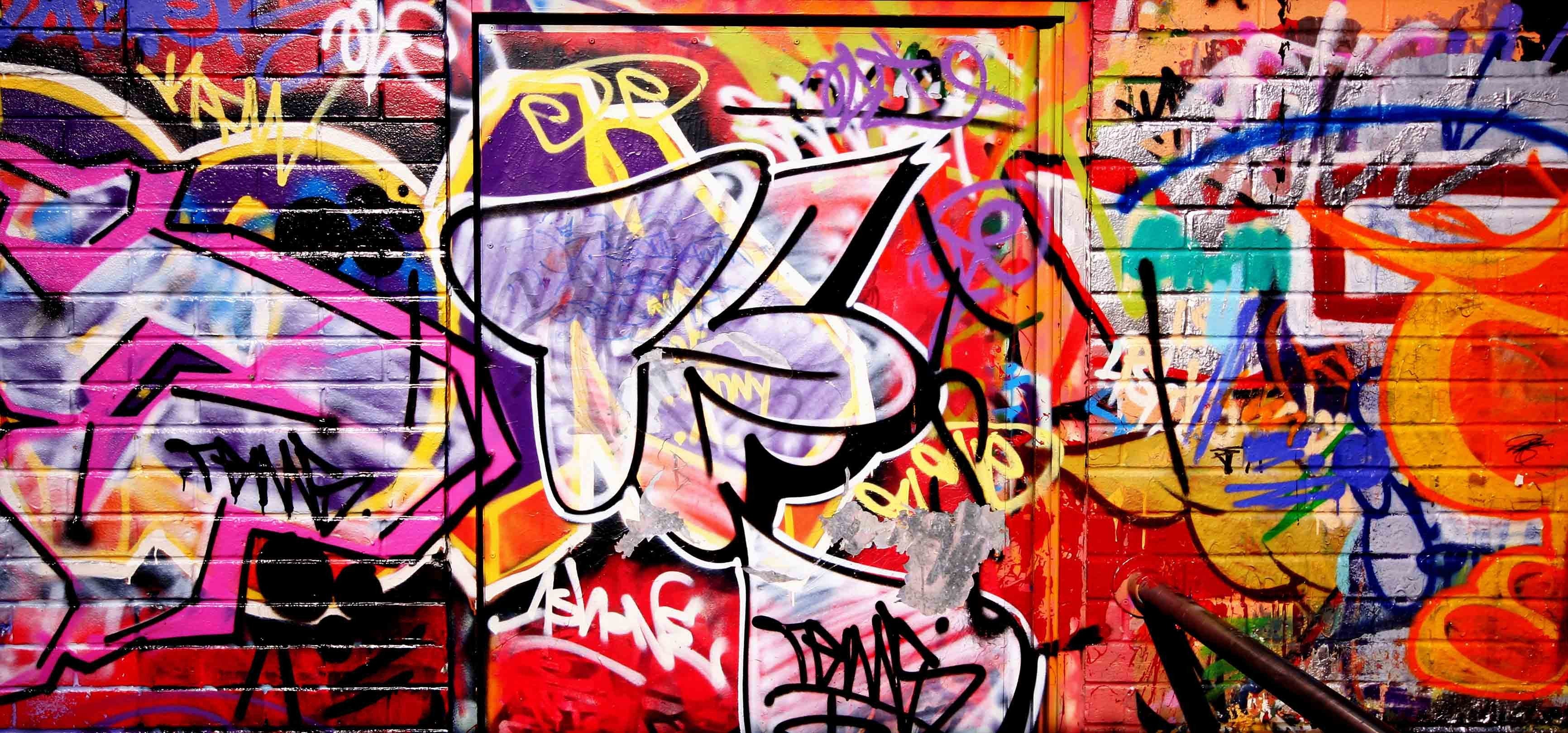 3D Bright Graffiti 32 Garage Door Mural Wallpaper AJ Wallpaper