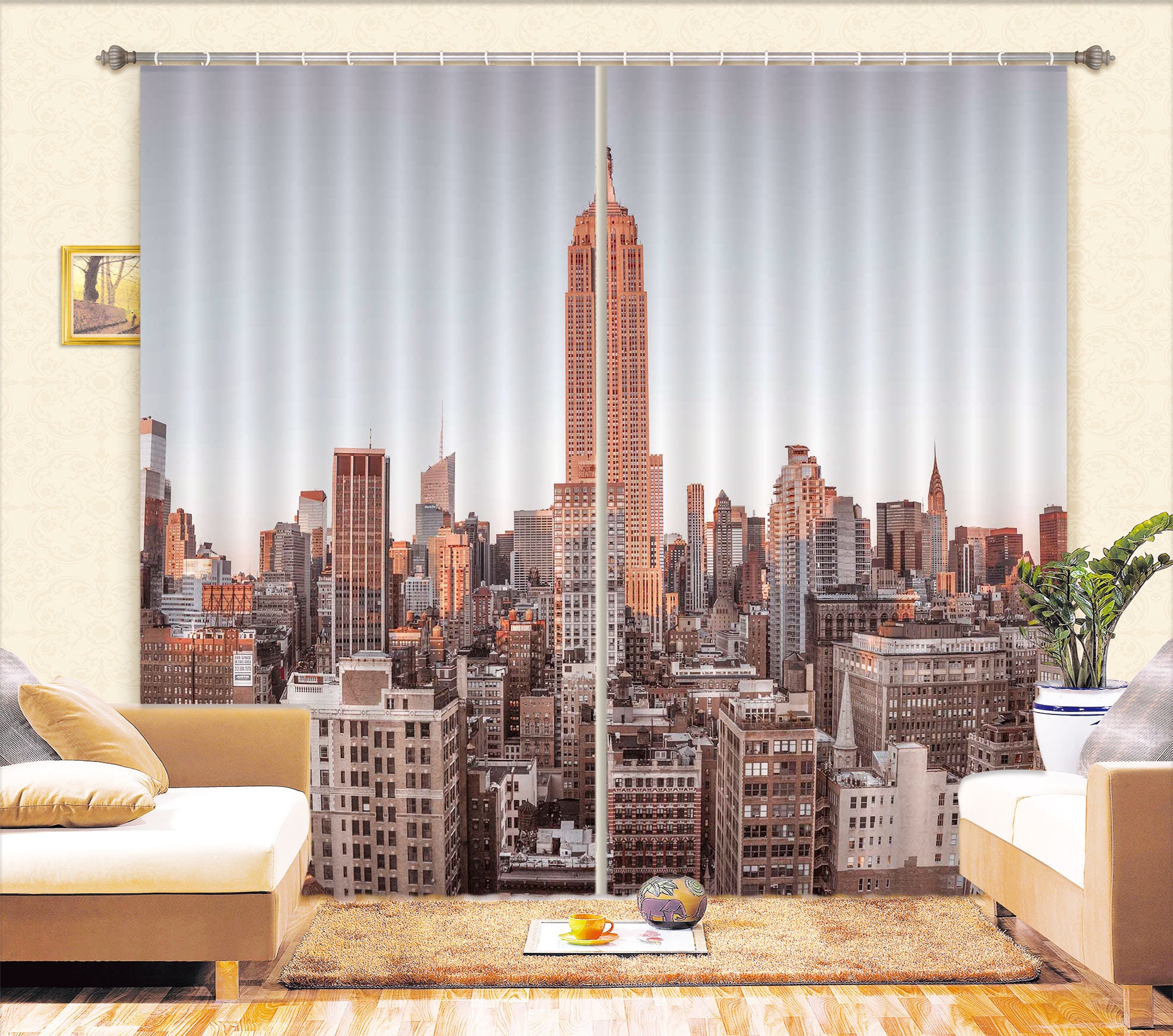 3D New York Building 017 Assaf Frank Curtain Curtains Drapes