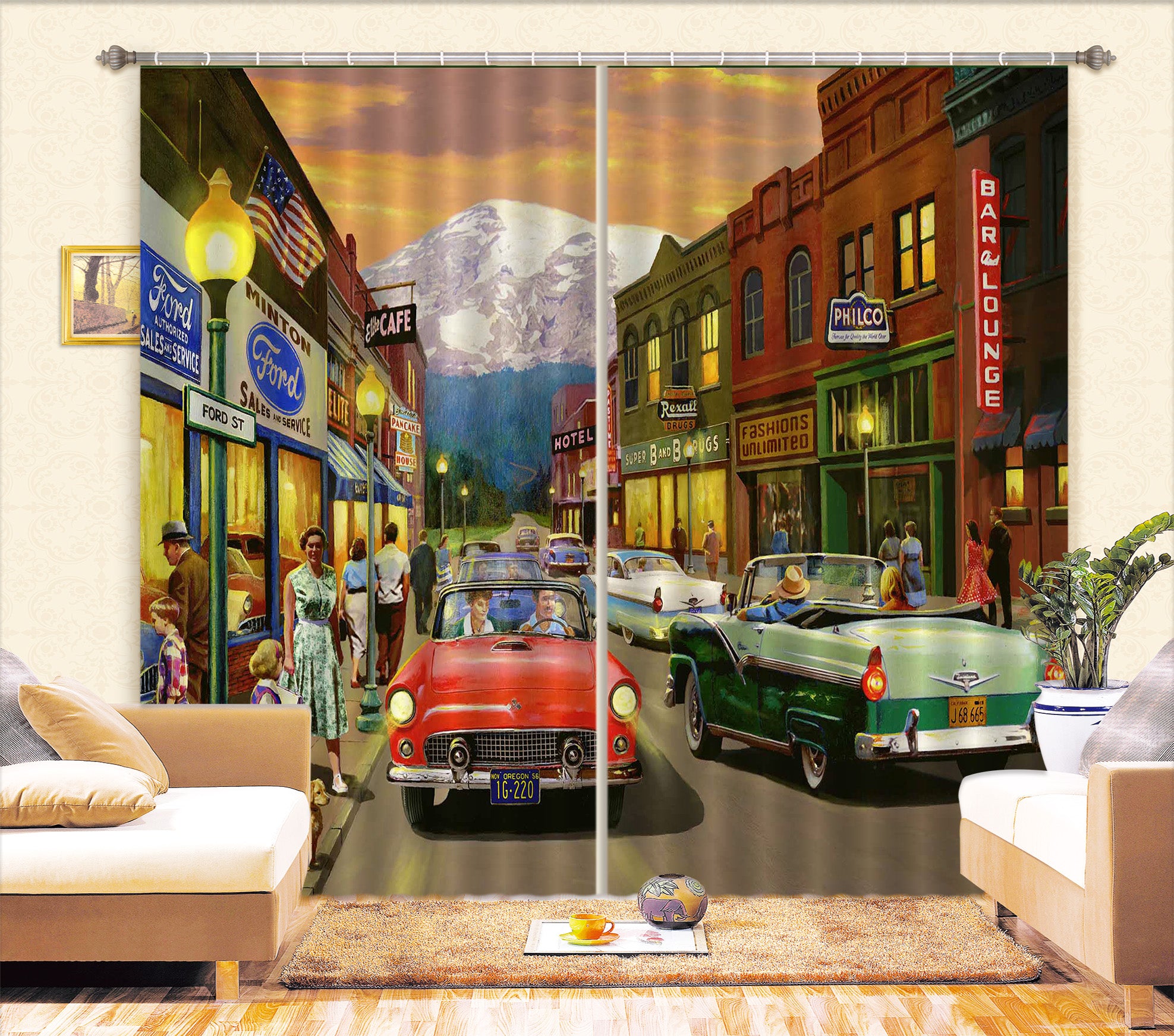 3D House Street 157 Kevin Walsh Curtain Curtains Drapes