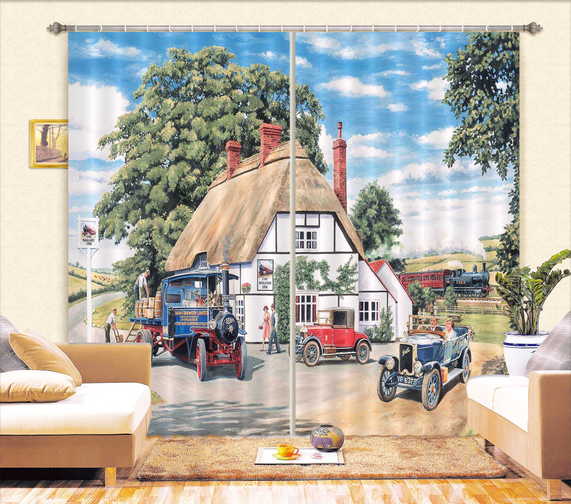 3D Delivery At The Railway 059 Trevor Mitchell Curtain Curtains Drapes