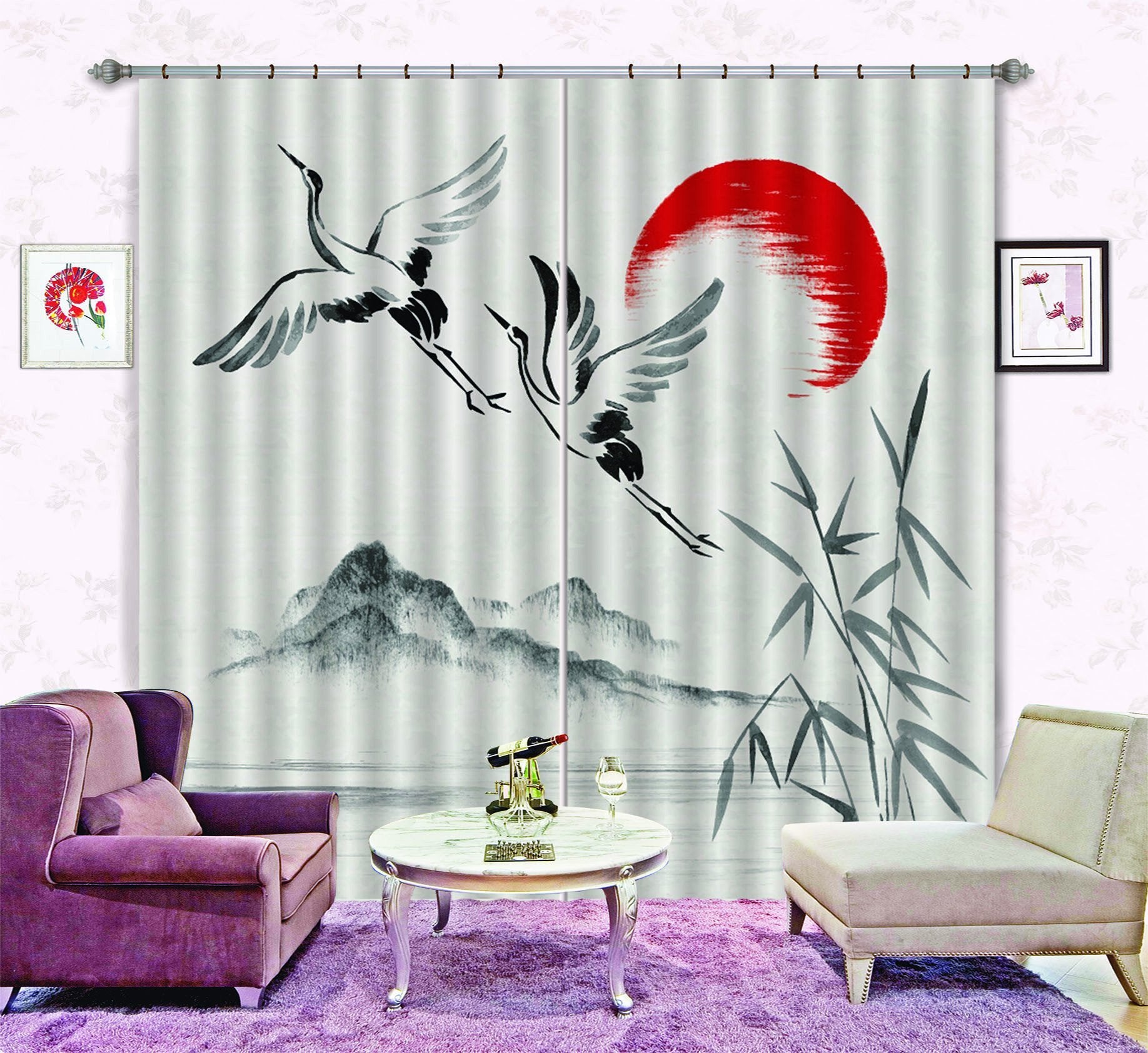 3D Flying Birds 562 Curtains Drapes Wallpaper AJ Wallpaper