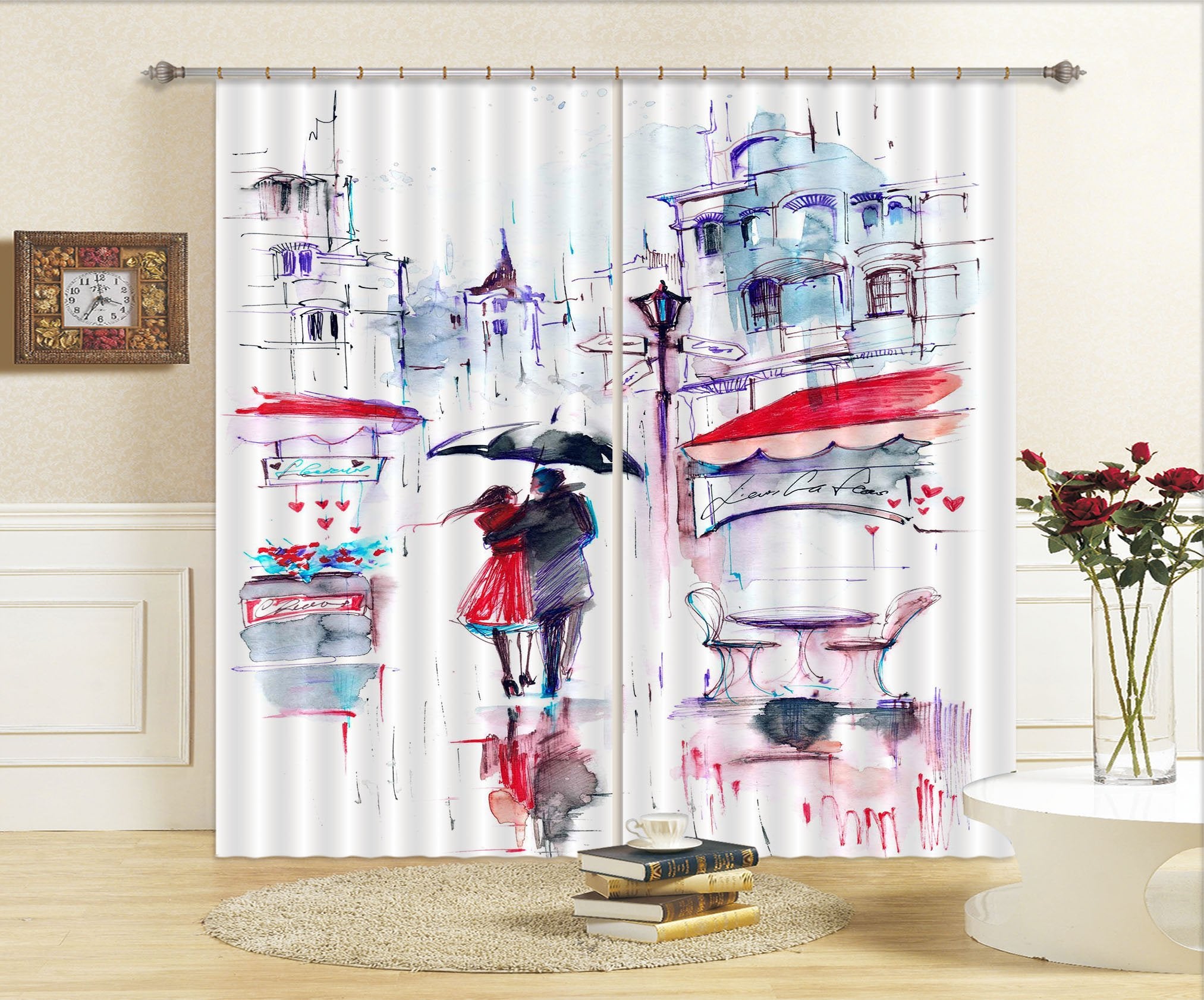 3D Street Hand Painting 2316 Curtains Drapes Wallpaper AJ Wallpaper