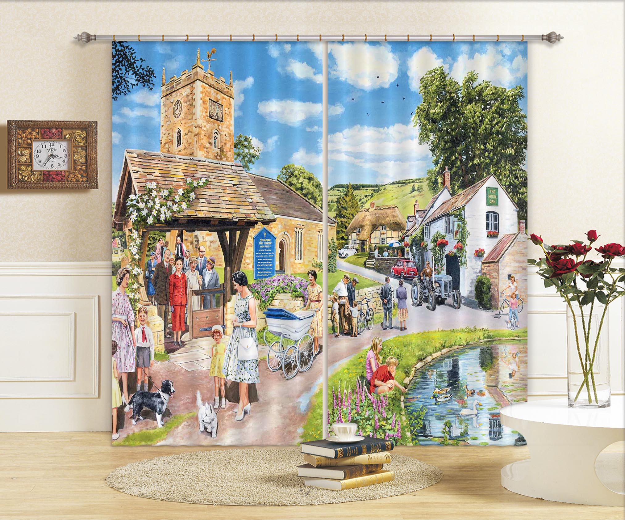 3D Sunday Service 095 Trevor Mitchell Curtain Curtains Drapes