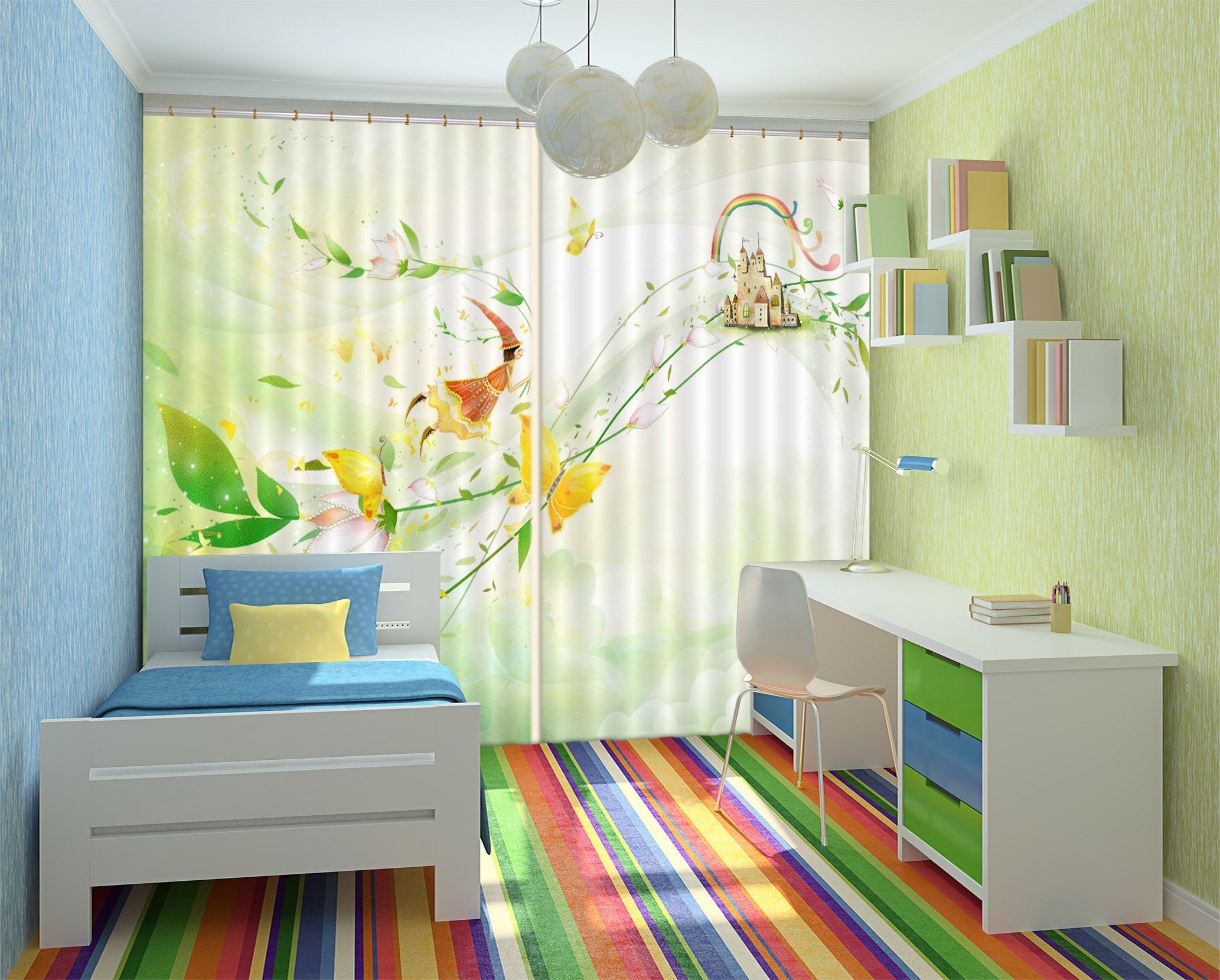 3D Elf Castle 367 Curtains Drapes Wallpaper AJ Wallpaper