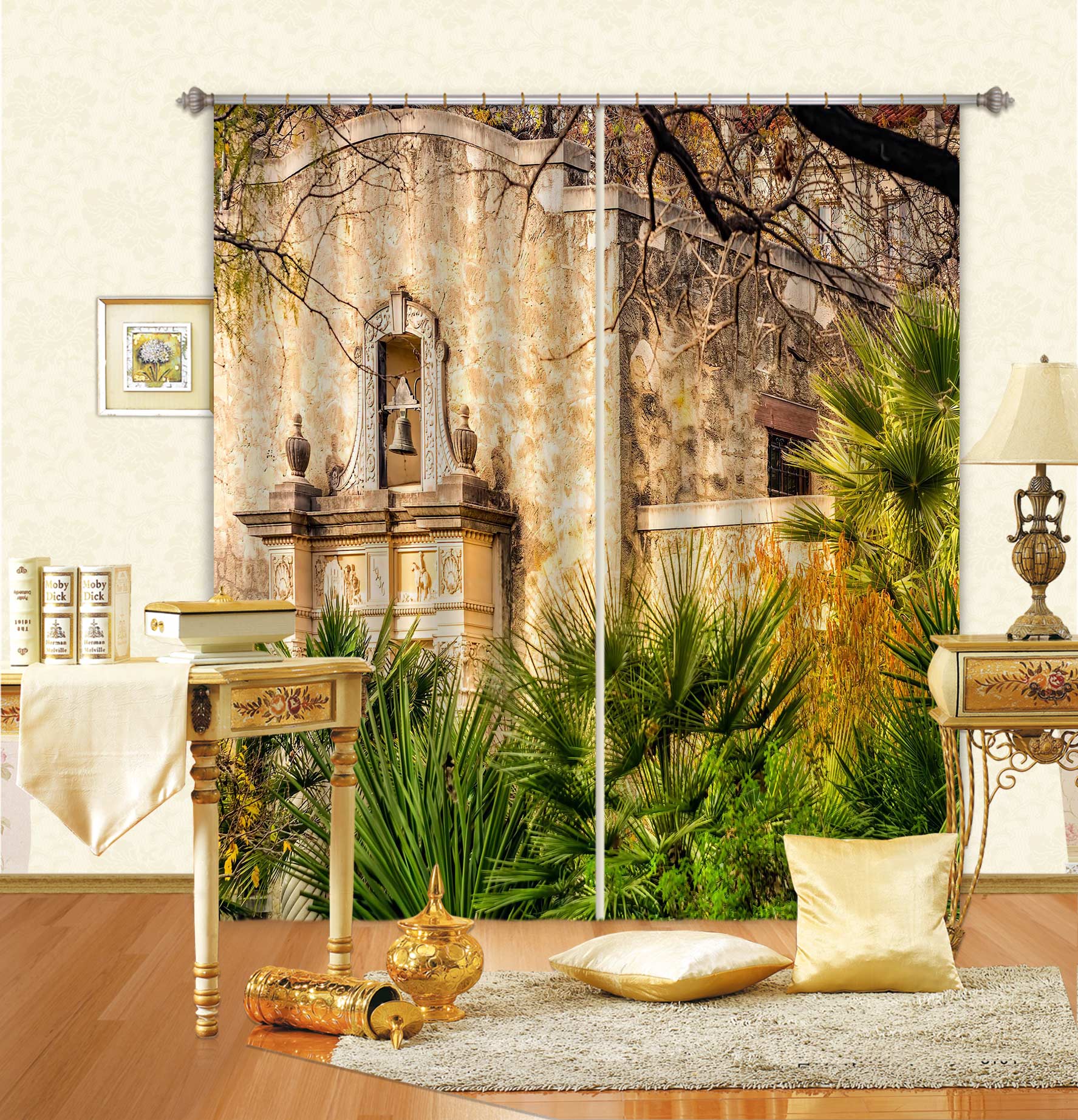 3D Building Leaves 5349 Beth Sheridan Curtain Curtains Drapes