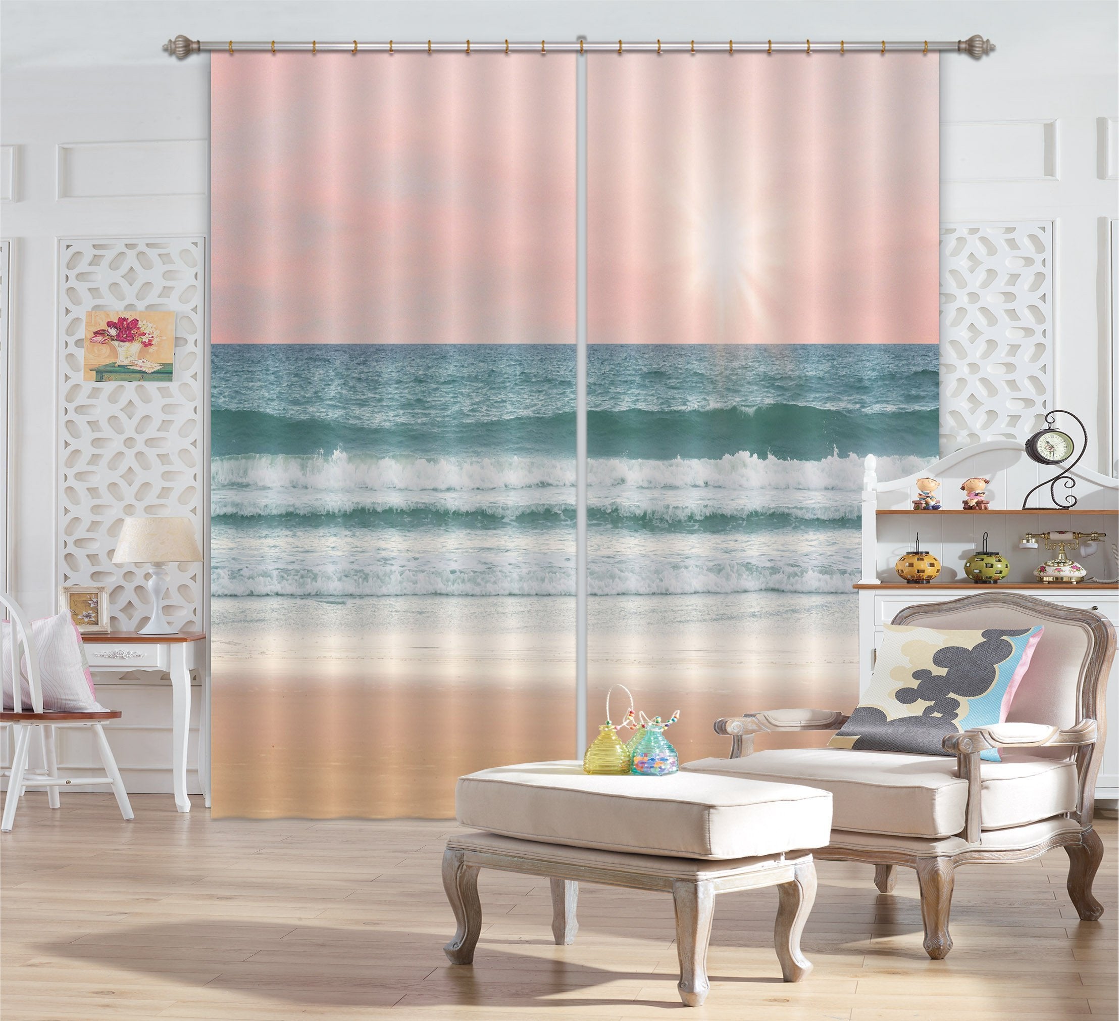 3D Vast Sea 720 Curtains Drapes Wallpaper AJ Wallpaper