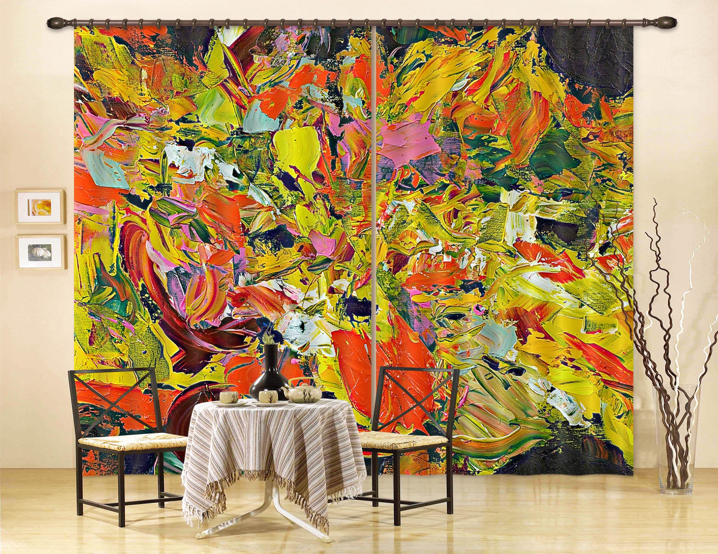 3D Spring Garden 108 Allan P. Friedlander Curtain Curtains Drapes