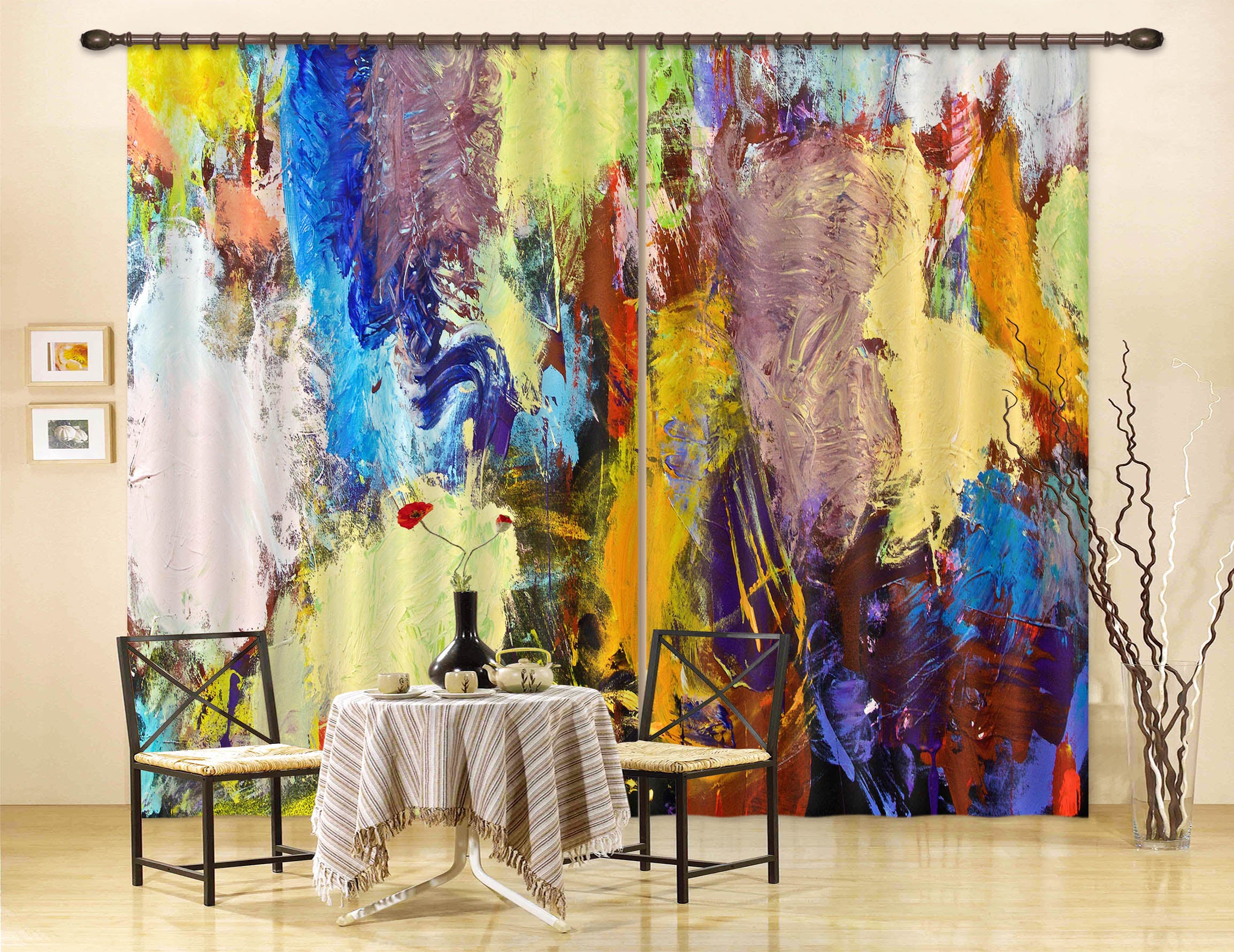 3D Color Fireworks 104 Allan P. Friedlander Curtain Curtains Drapes