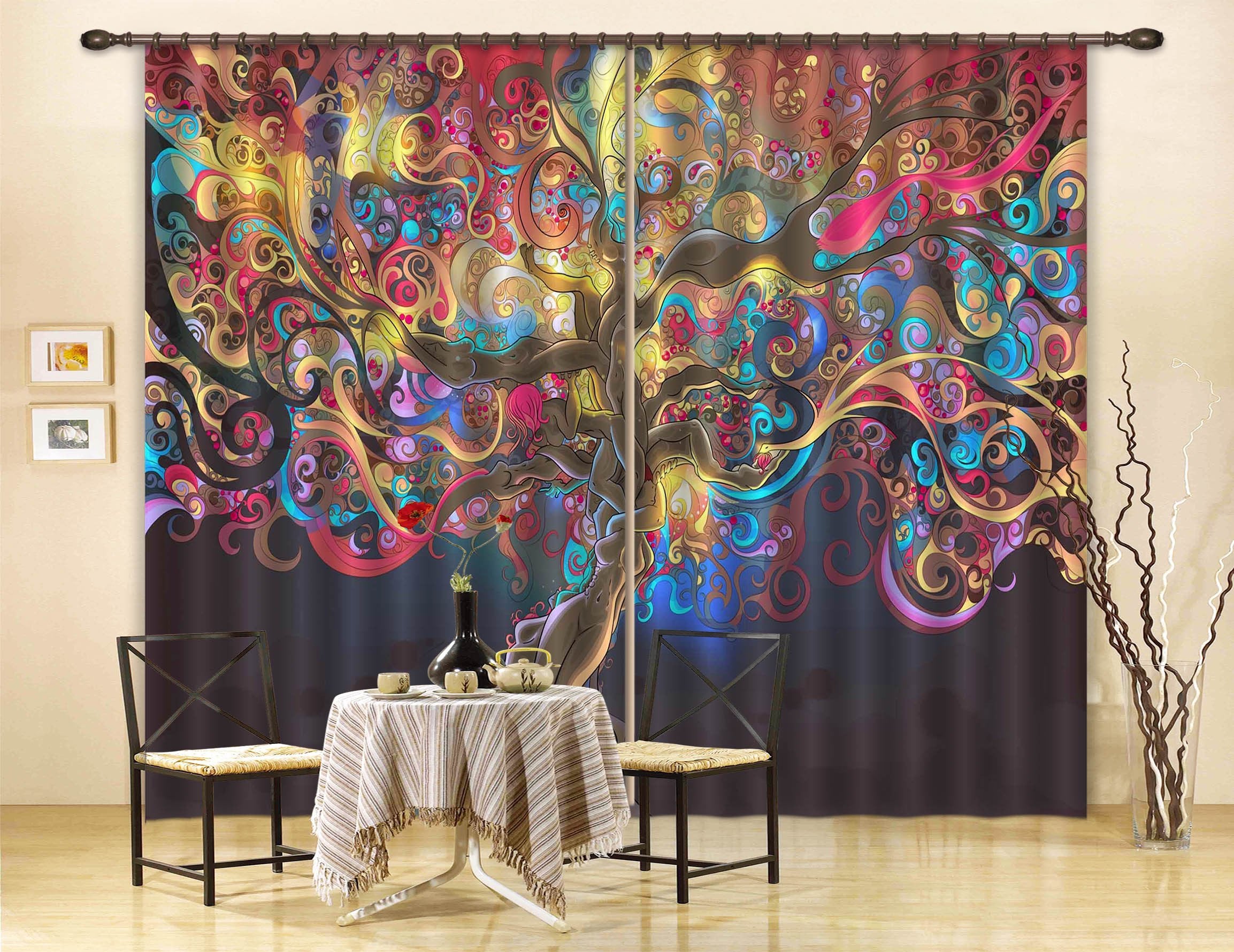 3D Fantastic Tree 193 Curtains Drapes Wallpaper AJ Wallpaper