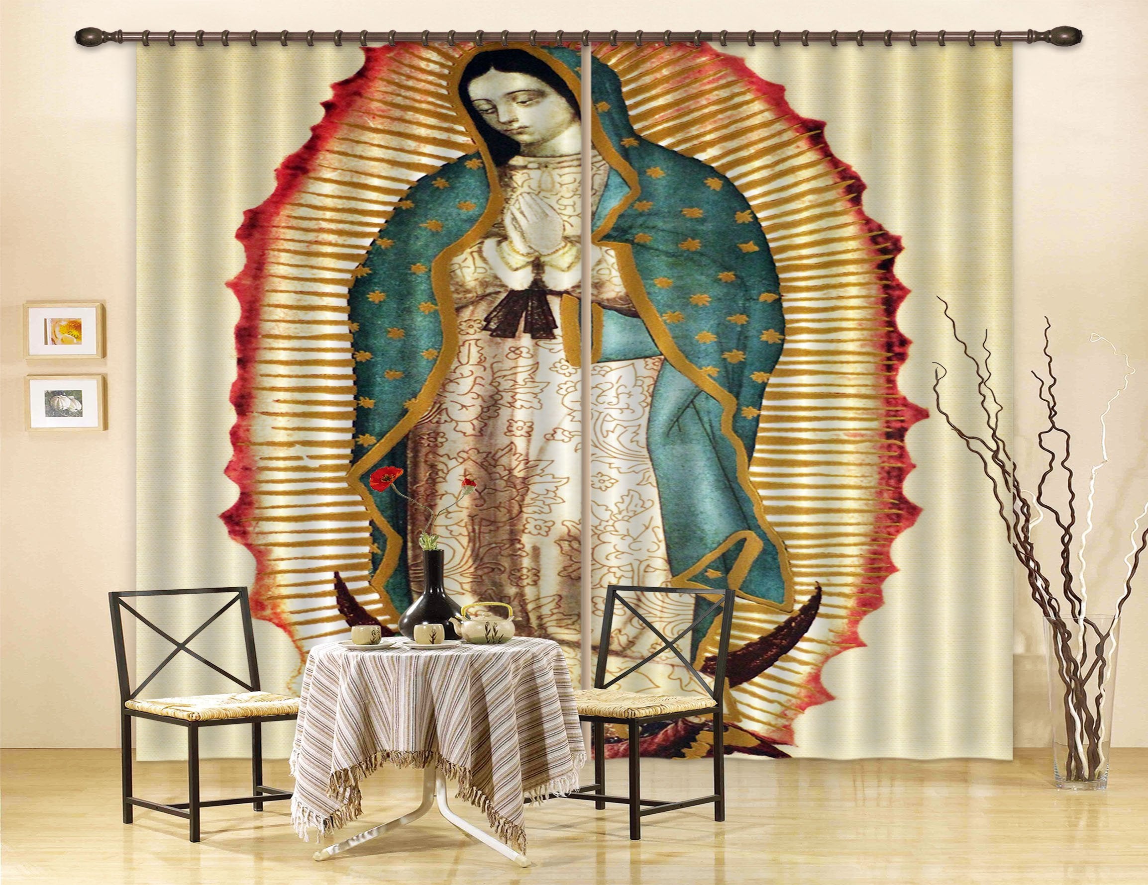 3D Blanket Praying 035 Curtains Drapes Curtains AJ Creativity Home