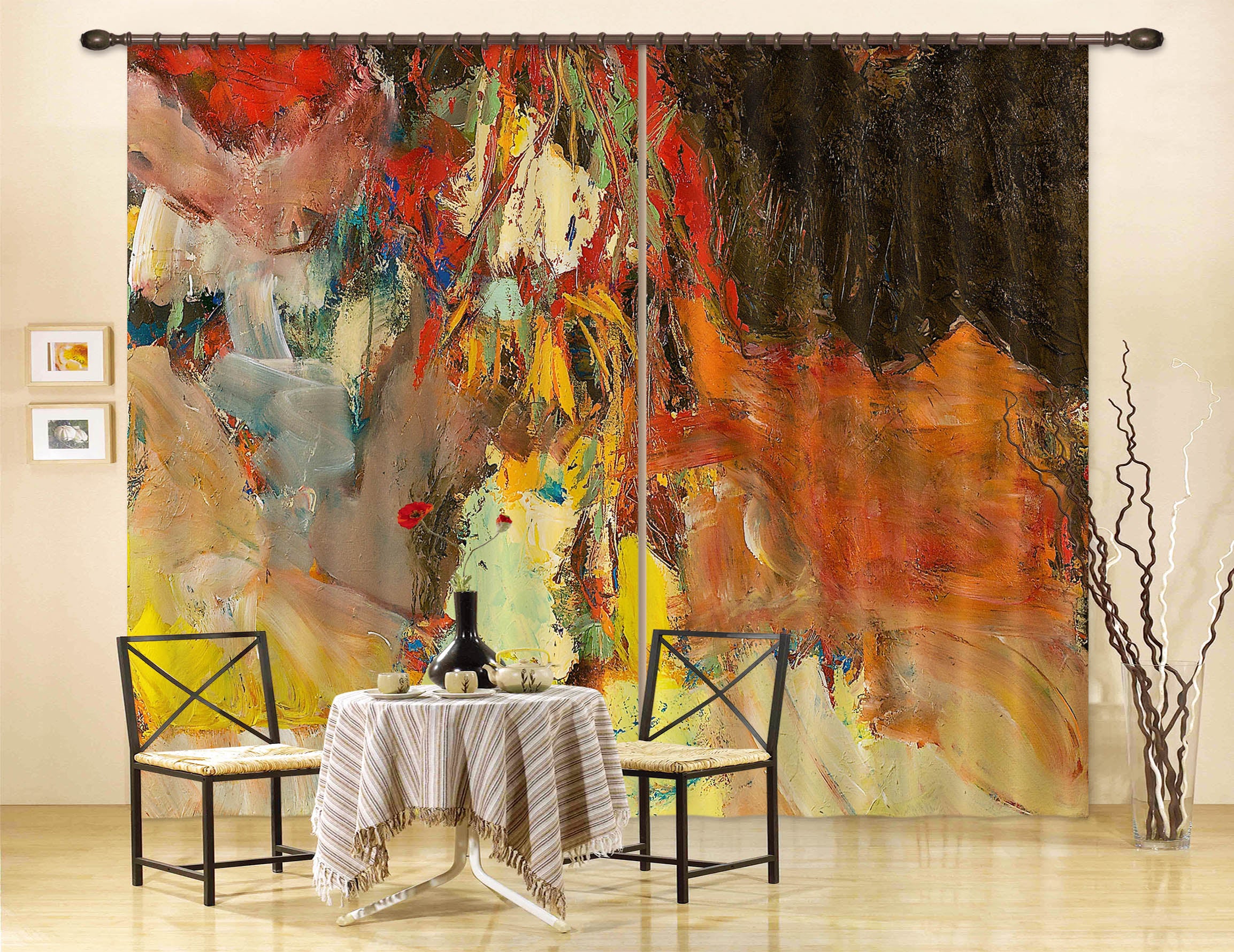 3D Volcanic Eruptions 101 Allan P. Friedlander Curtain Curtains Drapes