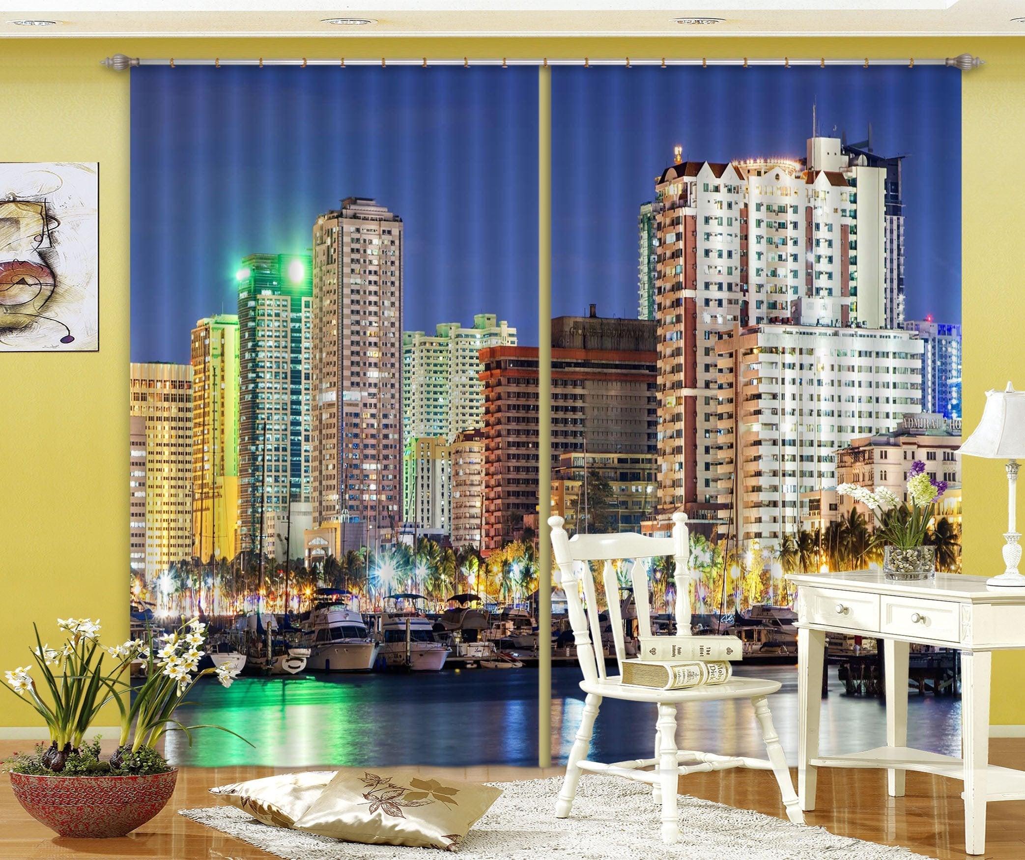 3D City Tall Buildings 36 Curtains Drapes Wallpaper AJ Wallpaper