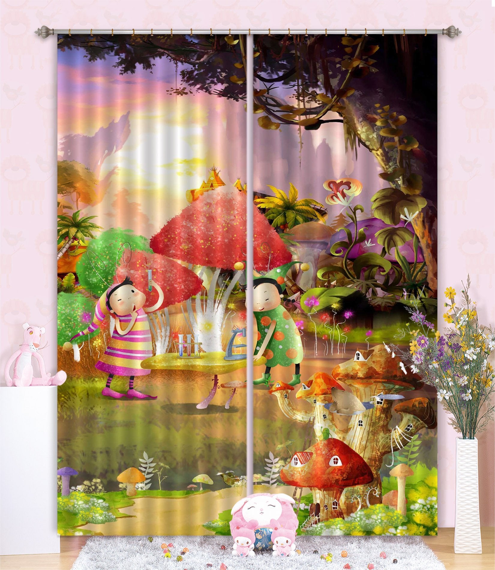 3D Wild Paradise 110 Curtains Drapes Wallpaper AJ Wallpaper