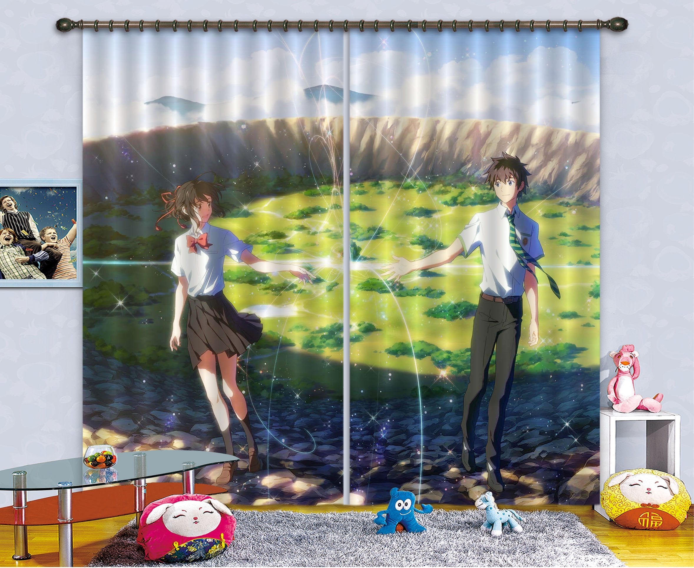 3D Boy And Girl 2417 Curtains Drapes Wallpaper AJ Wallpaper