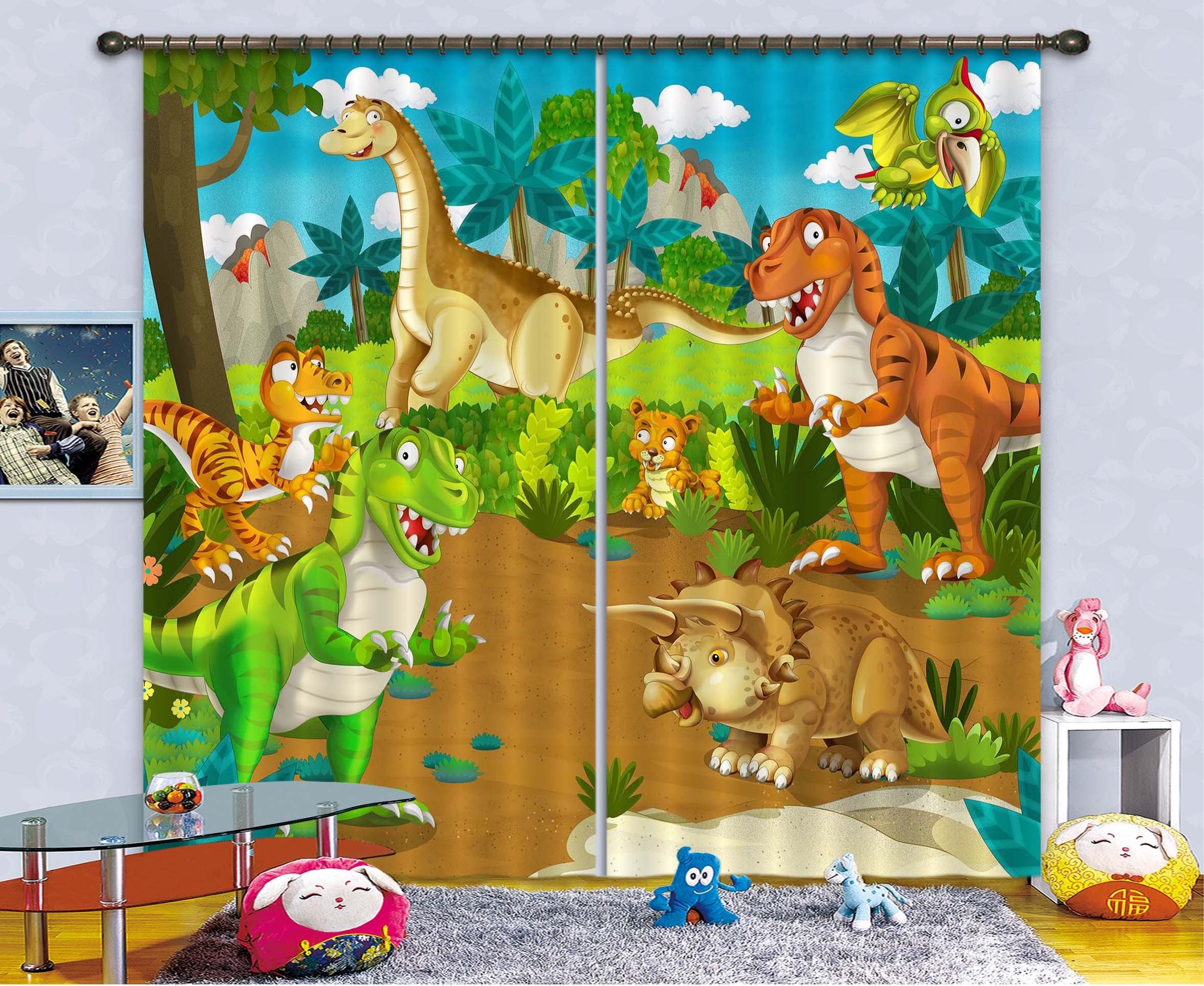 3D Animal Kingdom 775 Curtains Drapes Wallpaper AJ Wallpaper