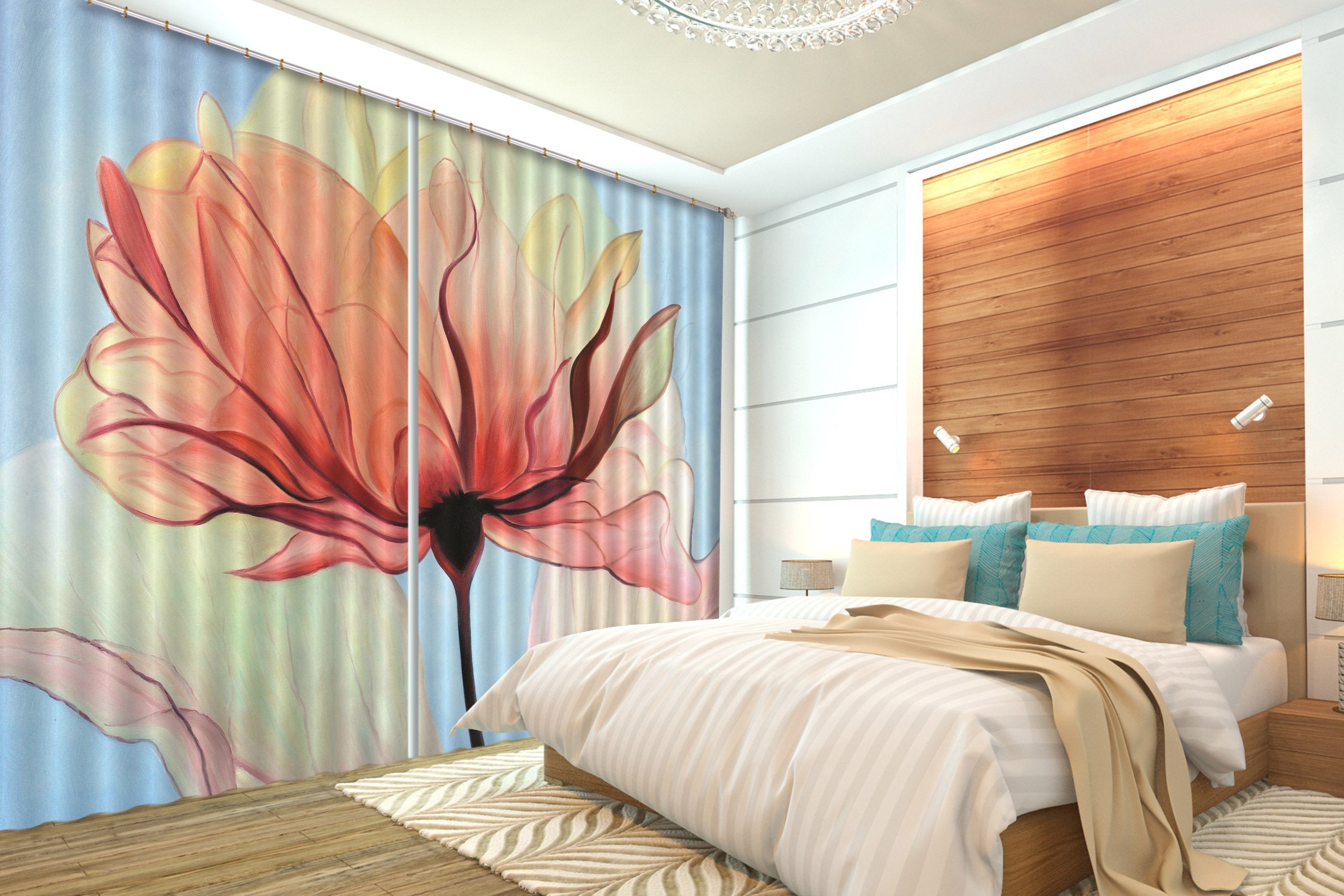 3D Dreamy Flower 263 Curtains Drapes Wallpaper AJ Wallpaper