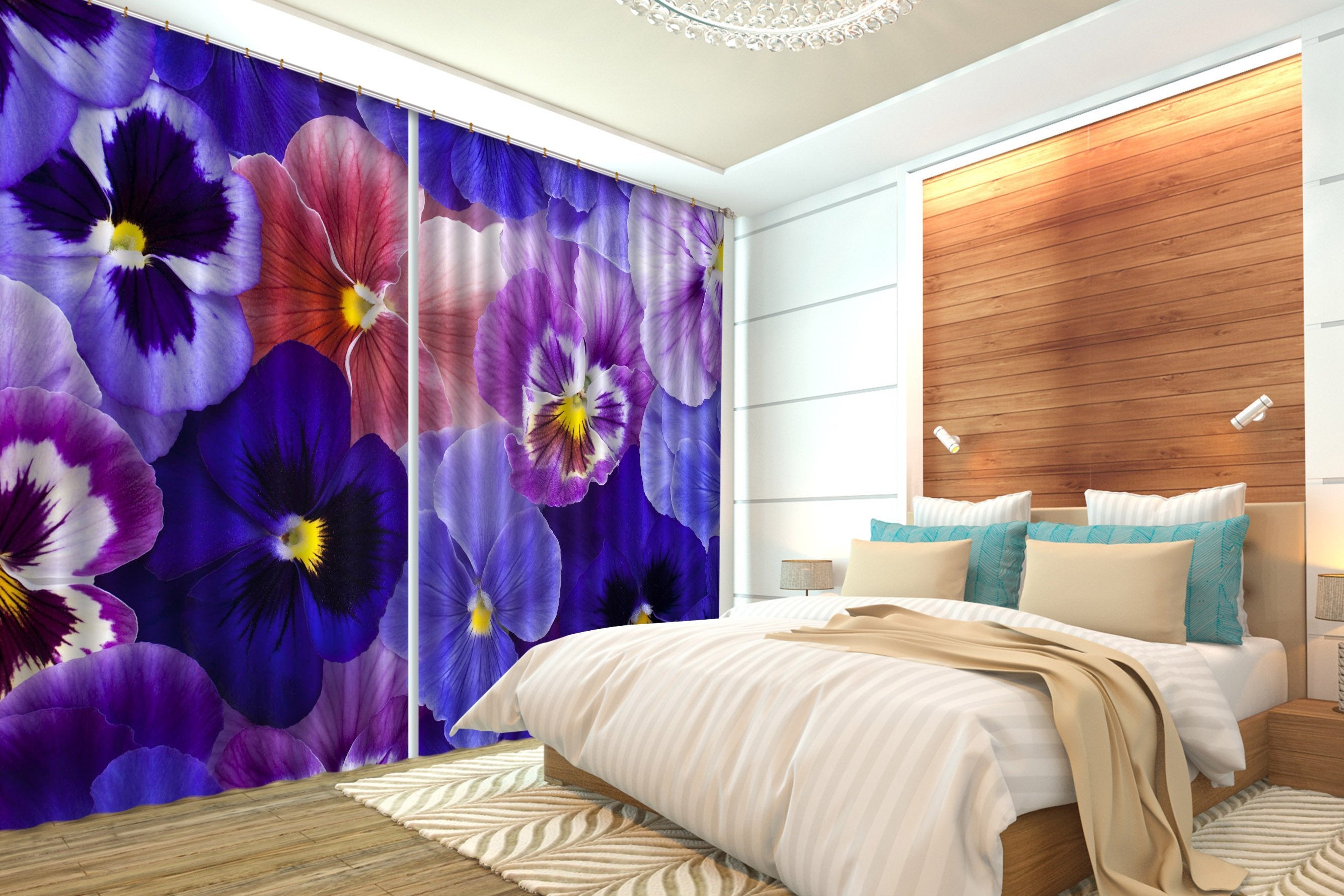 3D Bright Flowers 136 Curtains Drapes Wallpaper AJ Wallpaper