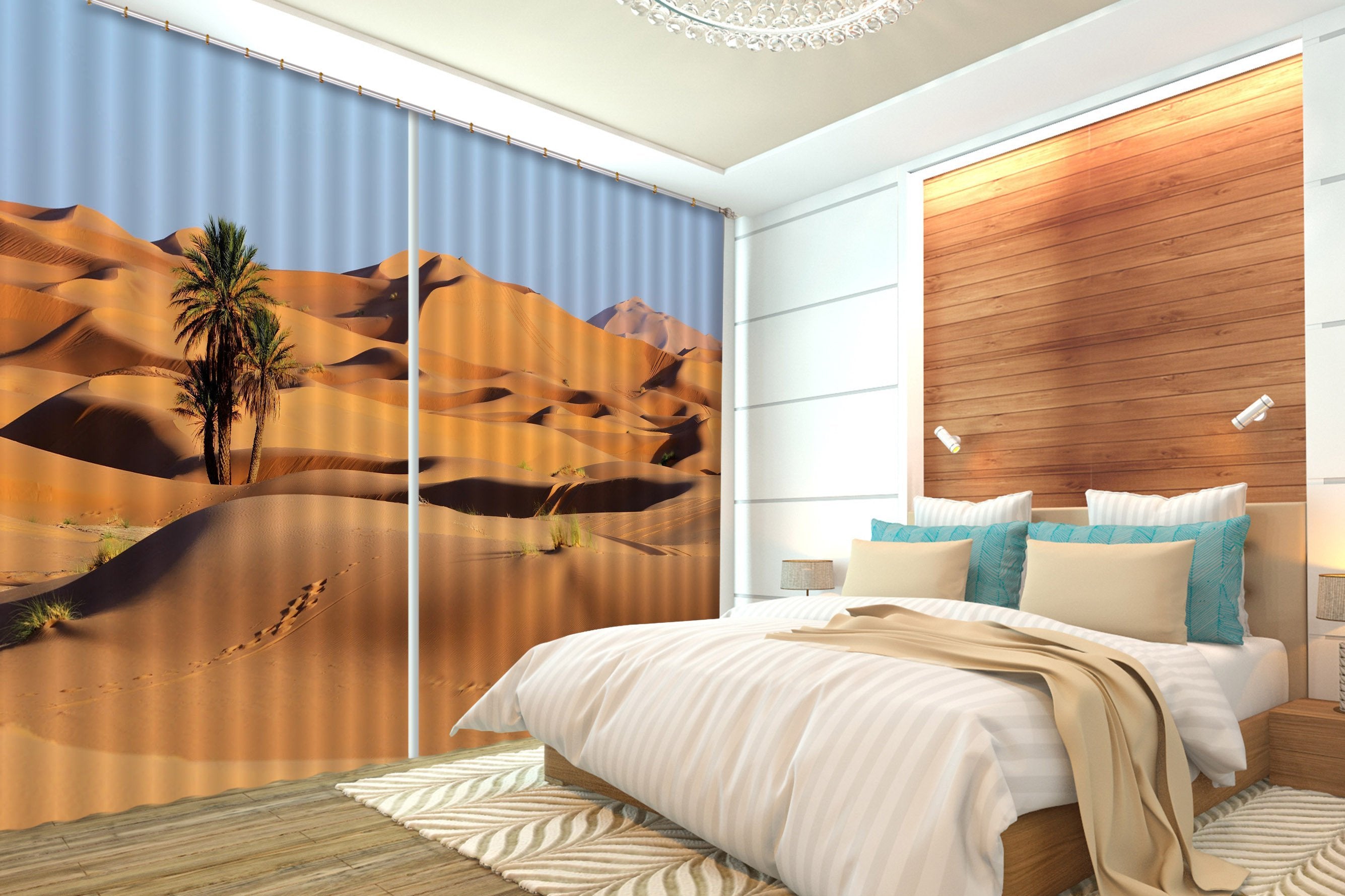 3D Dune Scenery 124 Curtains Drapes Wallpaper AJ Wallpaper