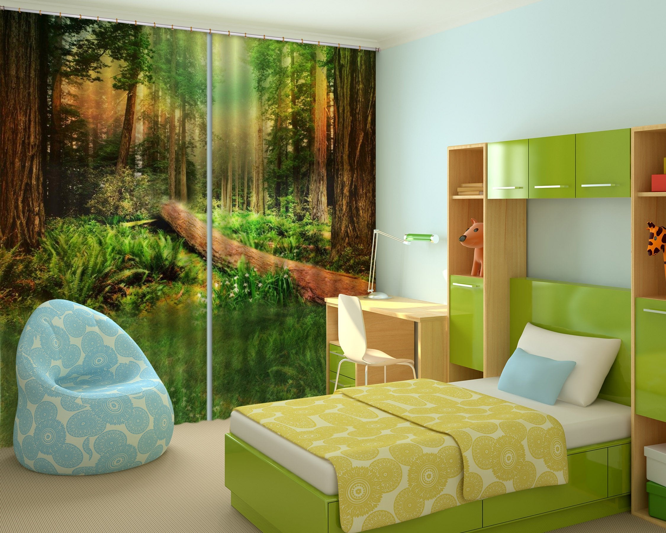 3D Forest Trees 225 Curtains Drapes Wallpaper AJ Wallpaper