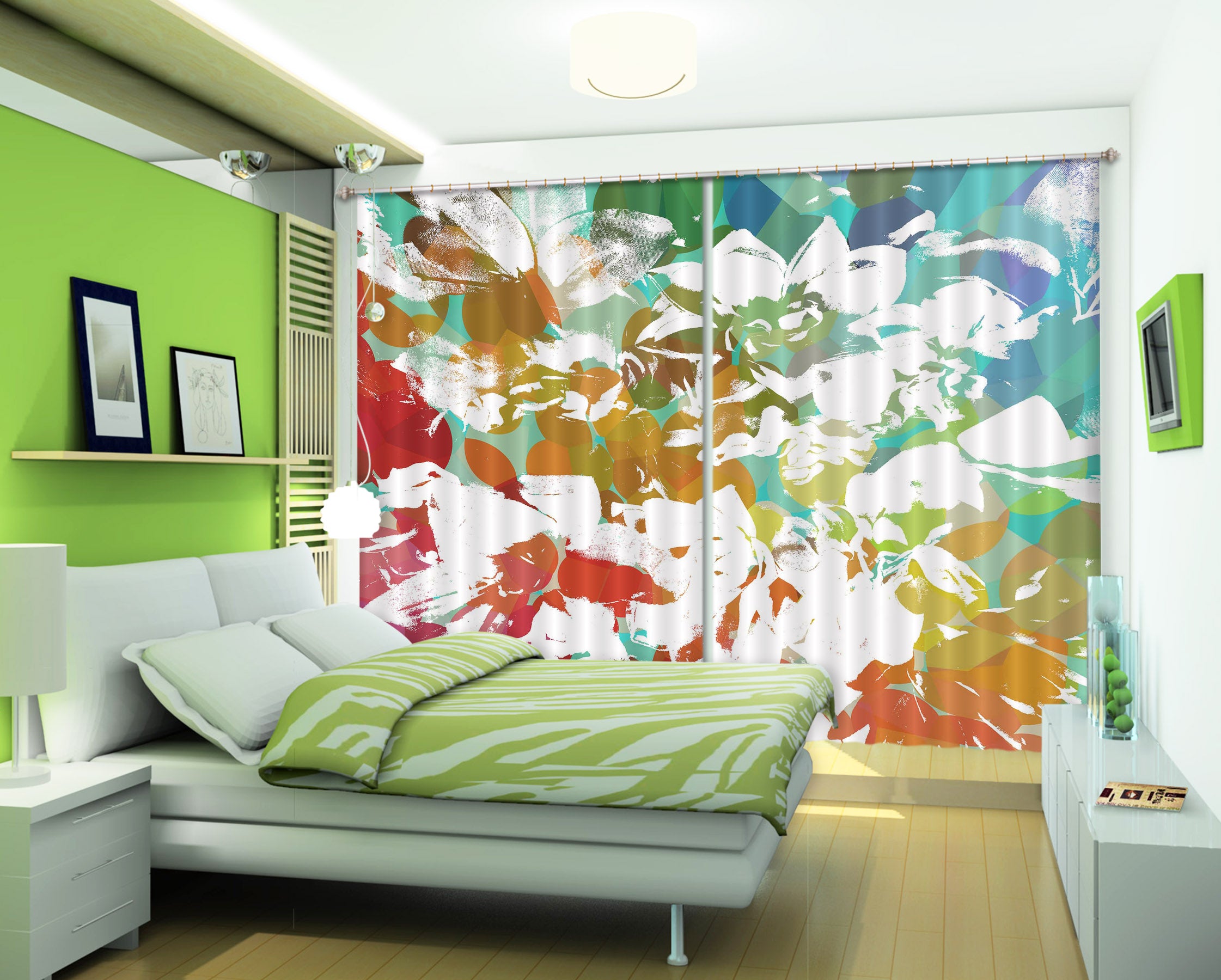 3D Color Pattern 19170 Shandra Smith Curtain Curtains Drapes