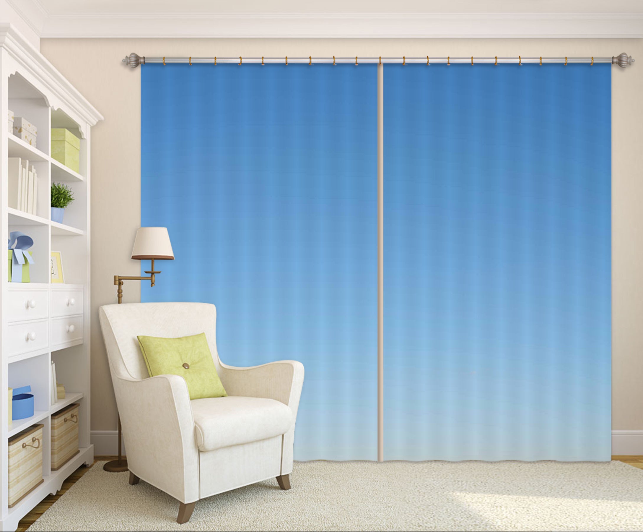 3D Blue Sky 6375 Assaf Frank Curtain Curtains Drapes