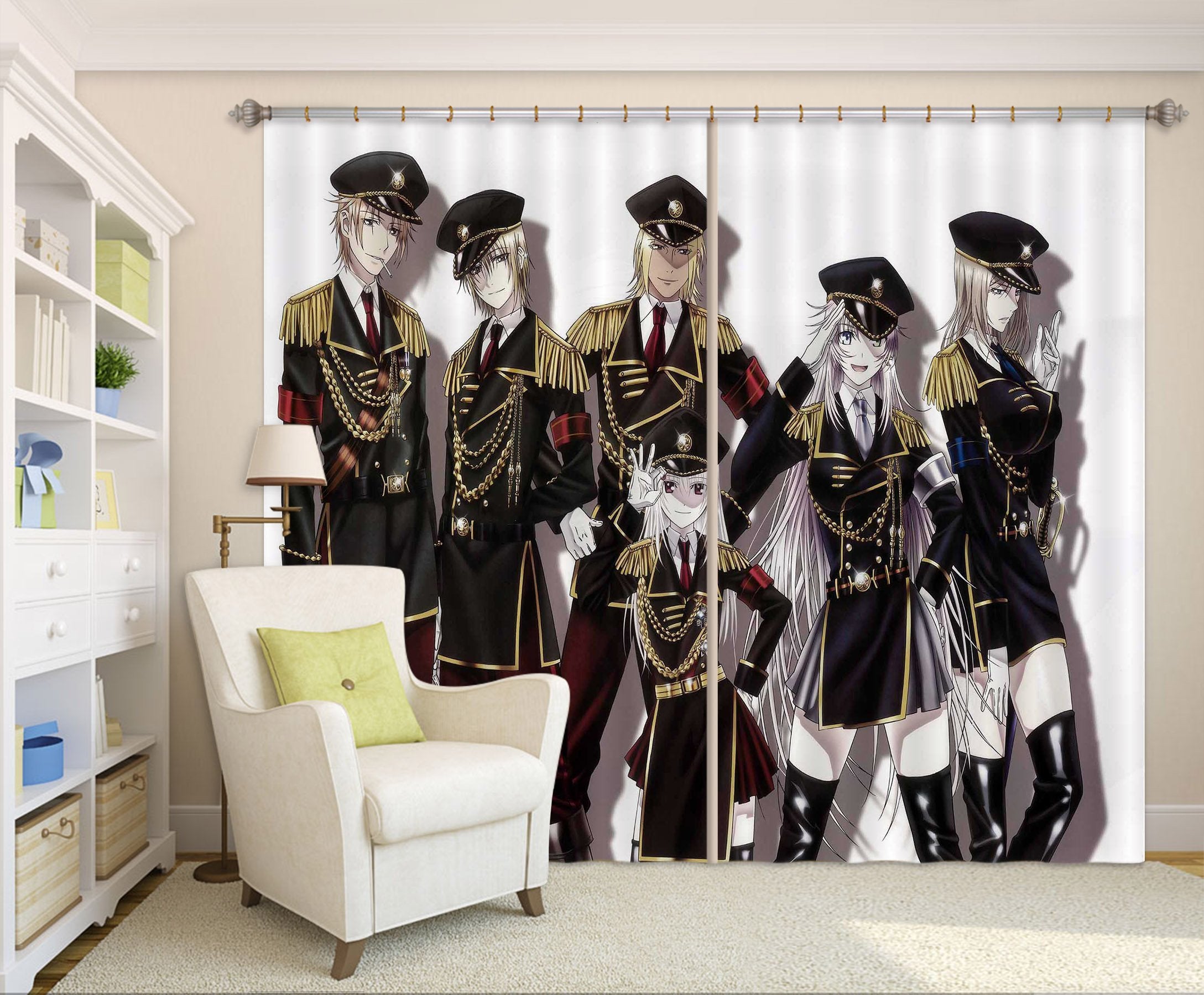 3D Uniformed Youth 2412 Curtains Drapes Wallpaper AJ Wallpaper