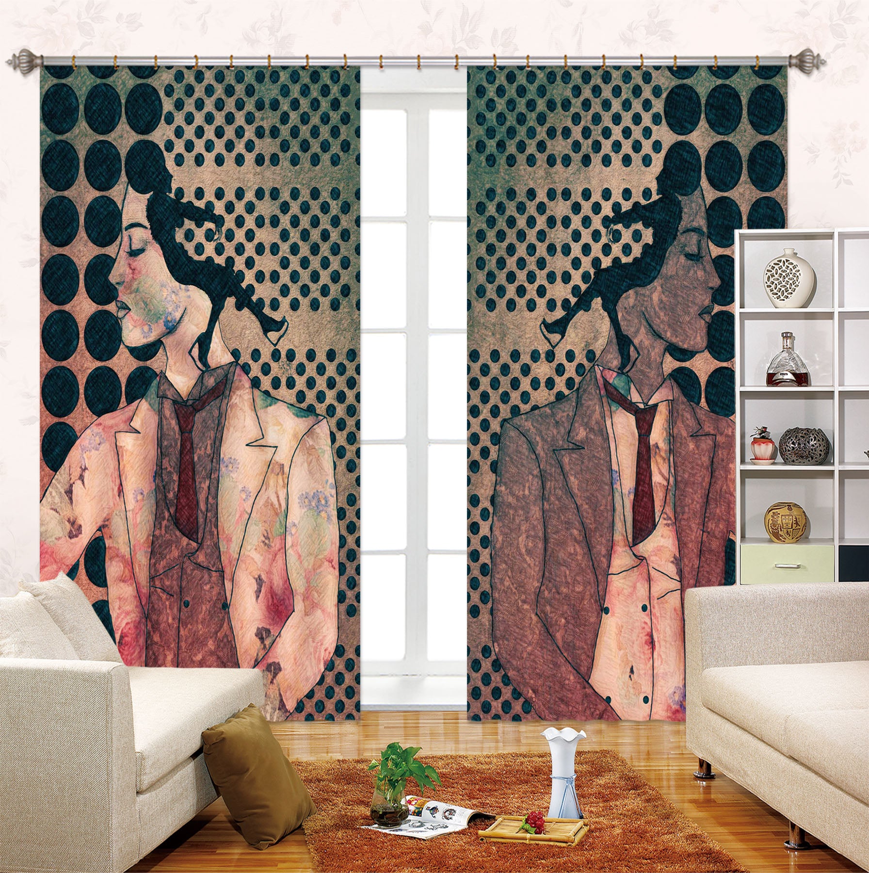 3D Dots Spots 041 Marco Cavazzana Curtain Curtains Drapes