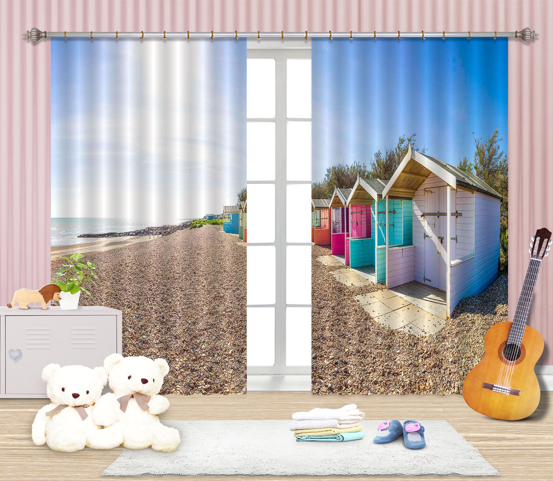 3D Desert Hut 025 Assaf Frank Curtain Curtains Drapes