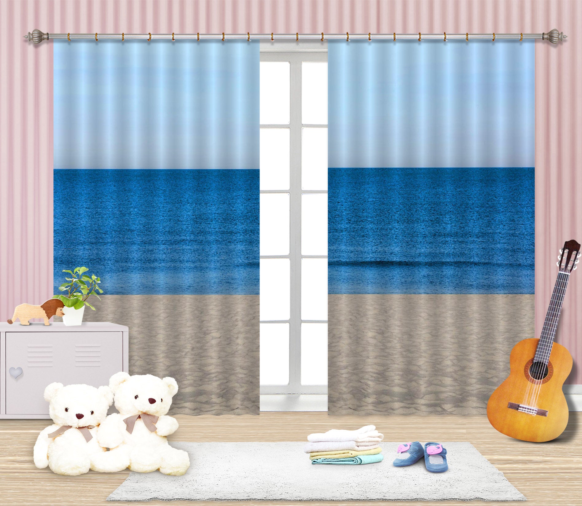 3D Sea Boat 110 Marco Carmassi Curtain Curtains Drapes