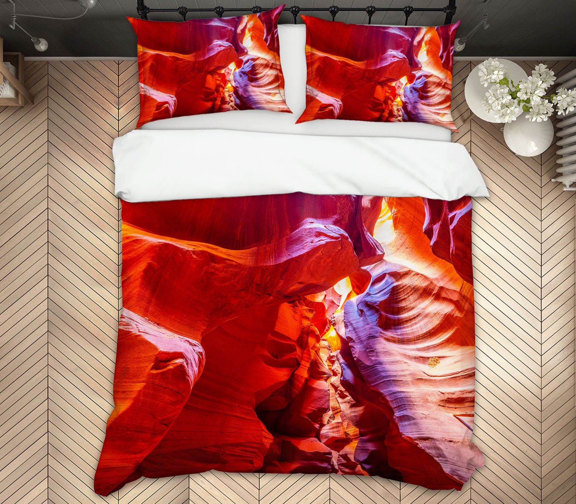 3D Inside Antelope Canyon 037 Marco Carmassi Bedding Bed Pillowcases Quilt