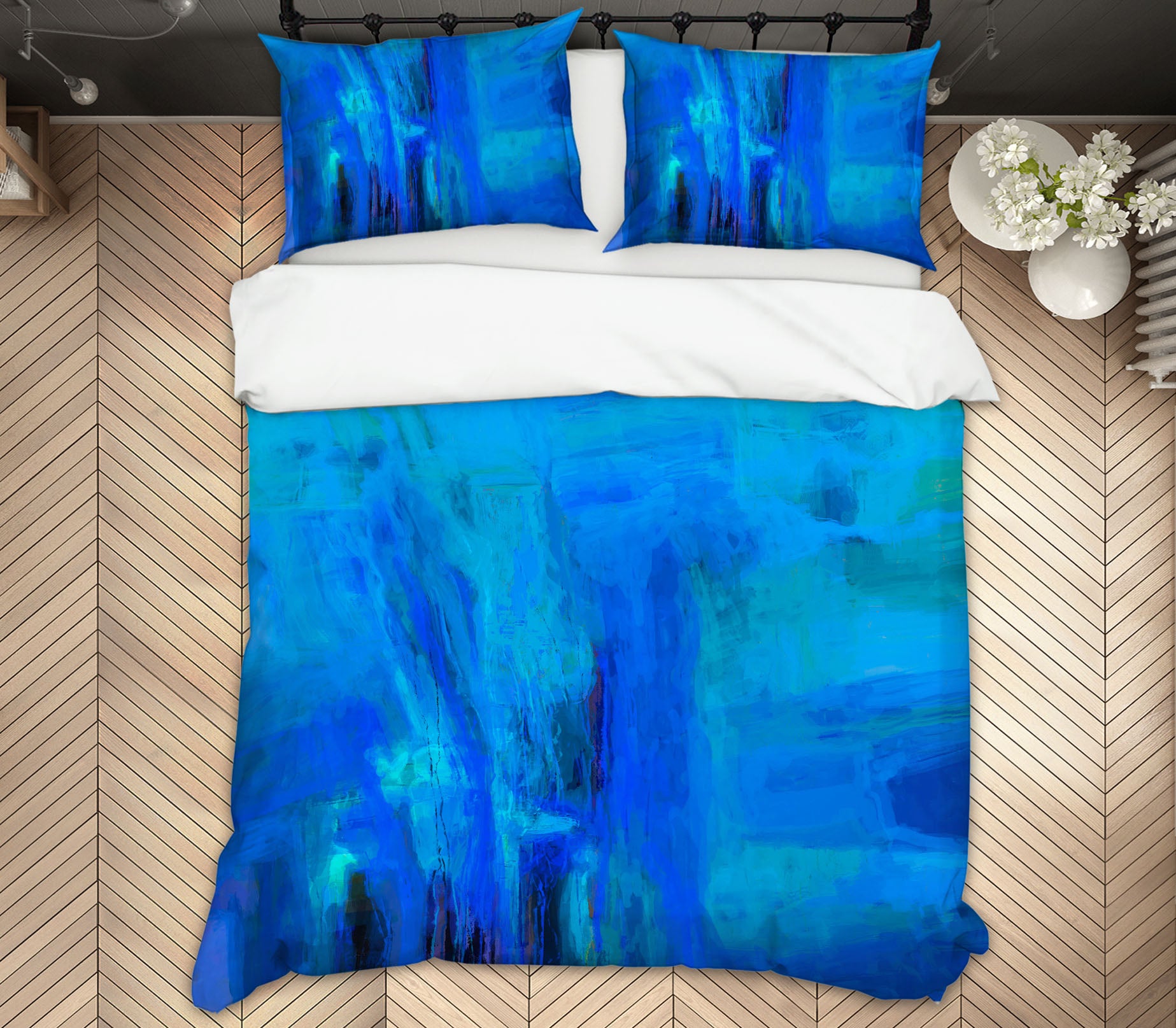 3D Blue Graffiti 2121 Michael Tienhaara Bedding Bed Pillowcases Quilt