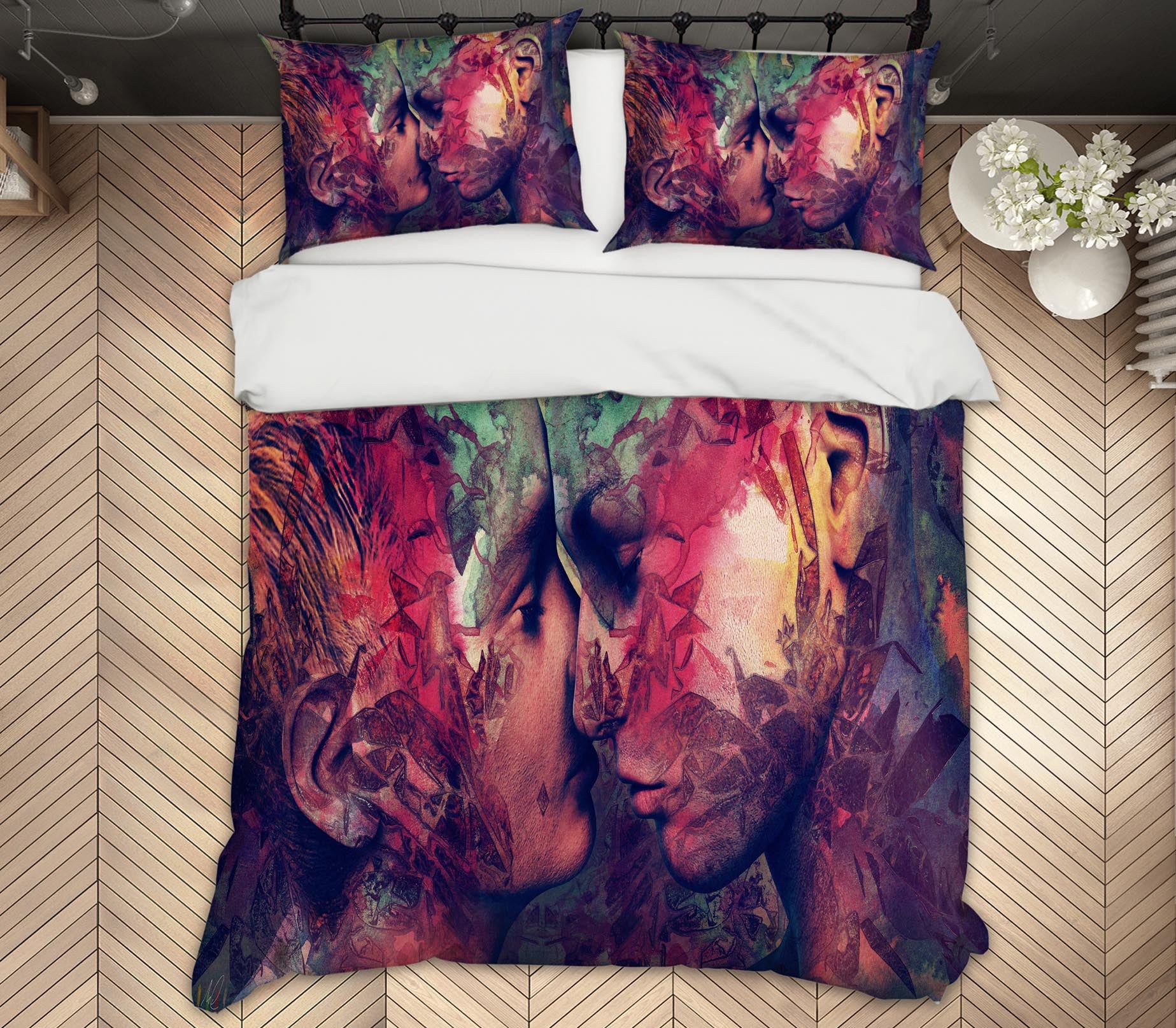 3D Graffiti Love 2006 Marco Cavazzana Bedding Bed Pillowcases Quilt