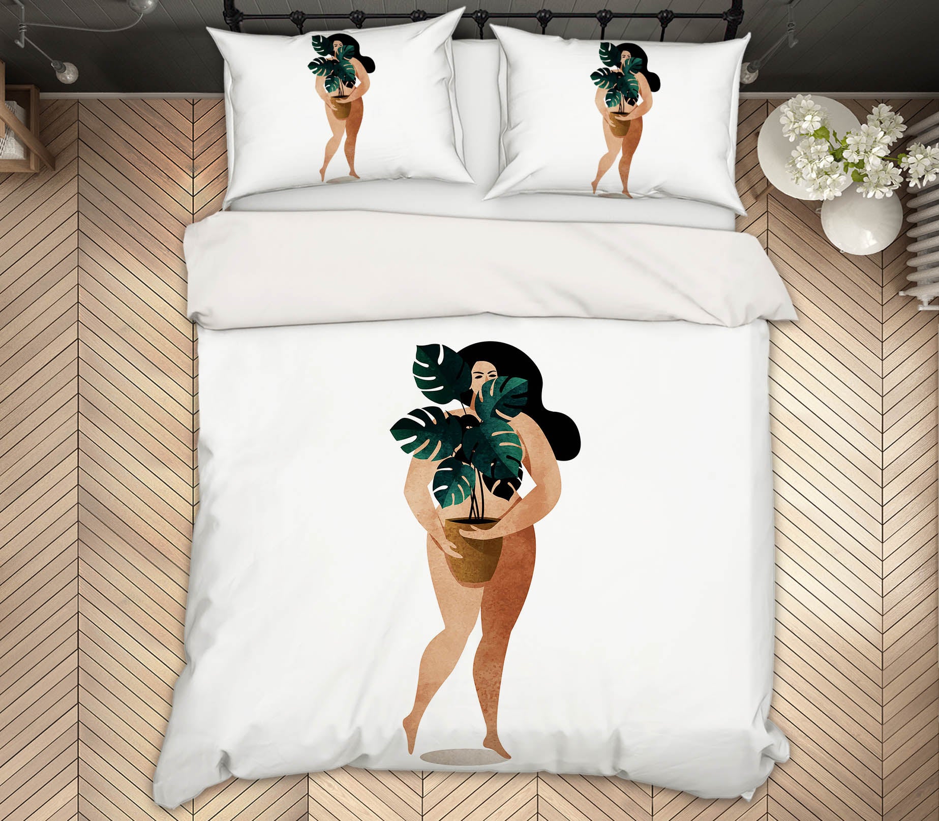 3D Flowerpot Leaves 192 Boris Draschoff Bedding Bed Pillowcases Quilt