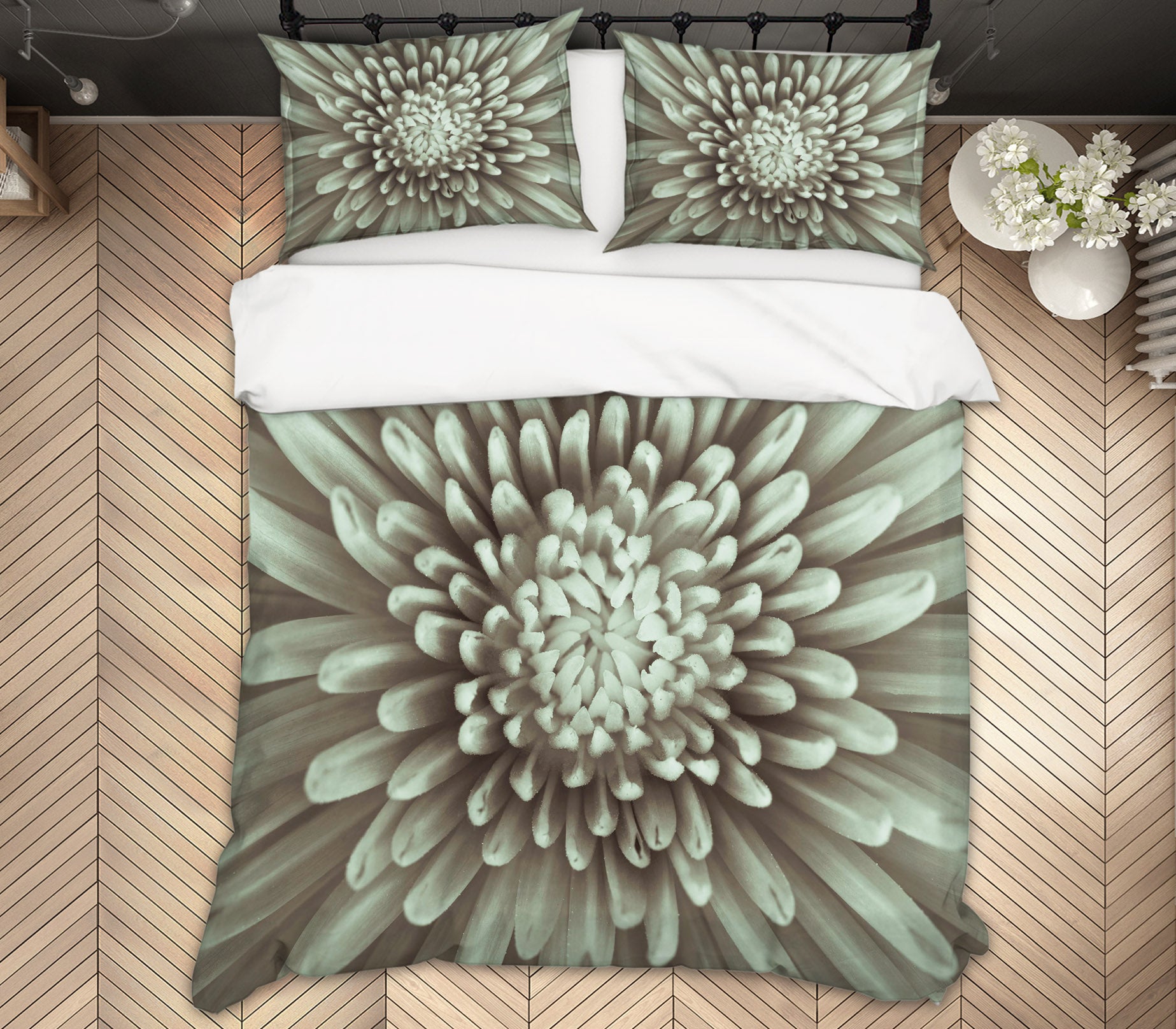 3D White Daisy 2001 Assaf Frank Bedding Bed Pillowcases Quilt
