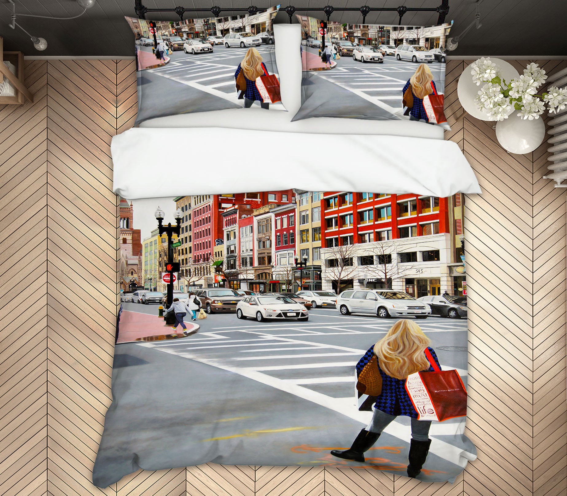 3D Street Road 11041 Matthew Holden Bates Bedding Bed Pillowcases Quilt