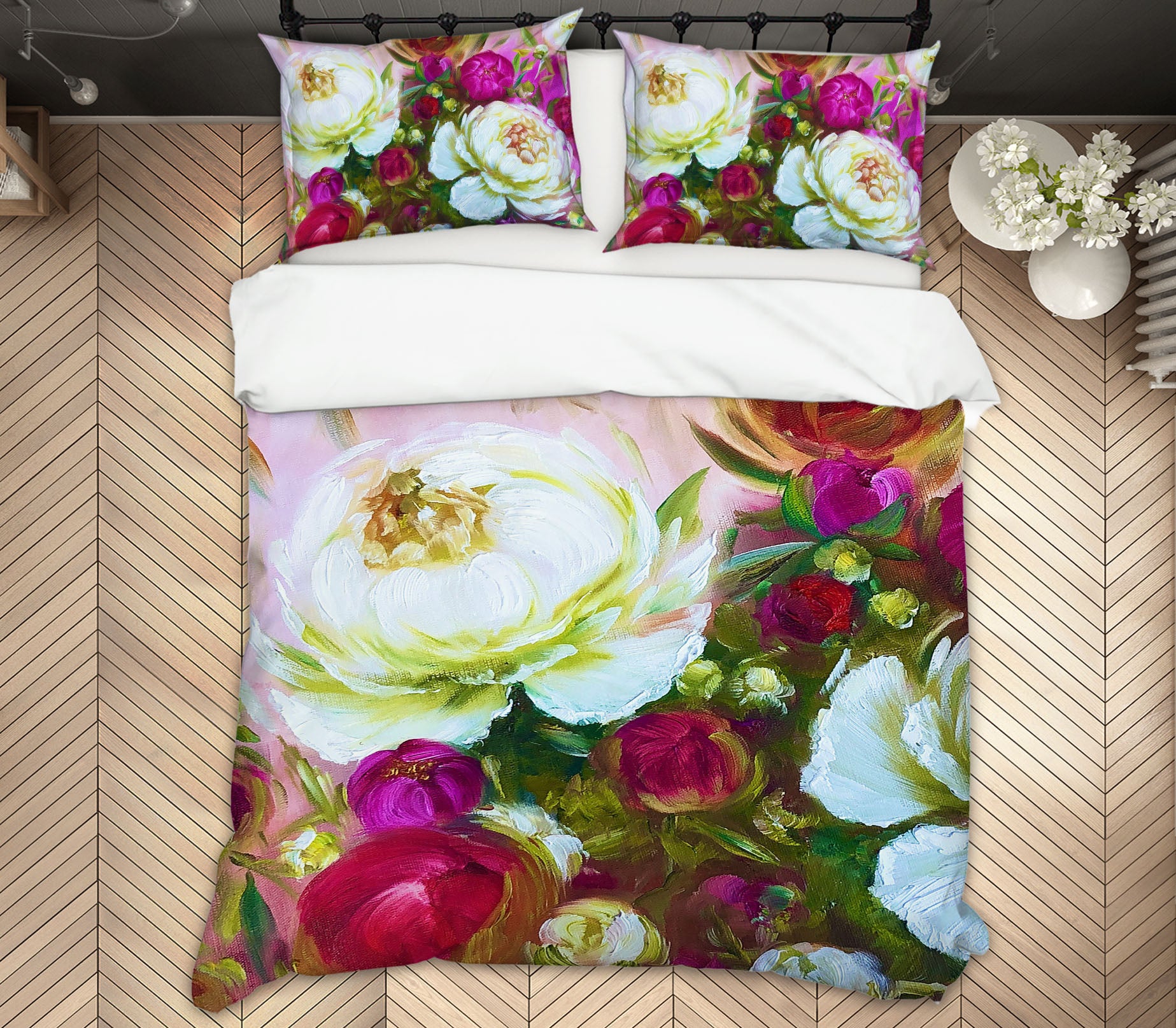 3D Rose Red Flower 625 Skromova Marina Bedding Bed Pillowcases Quilt