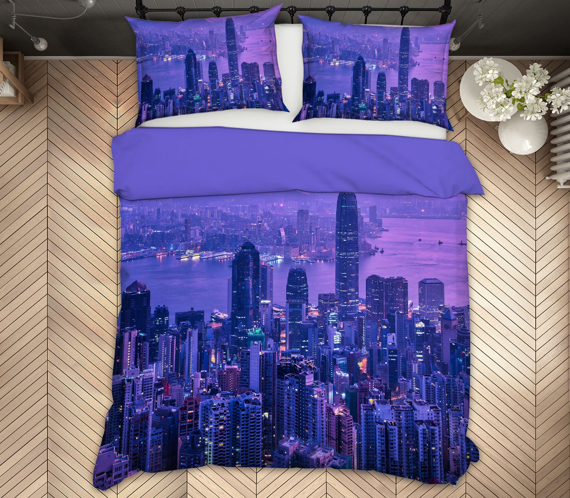 3D Hazy City 2119 Marco Carmassi Bedding Bed Pillowcases Quilt