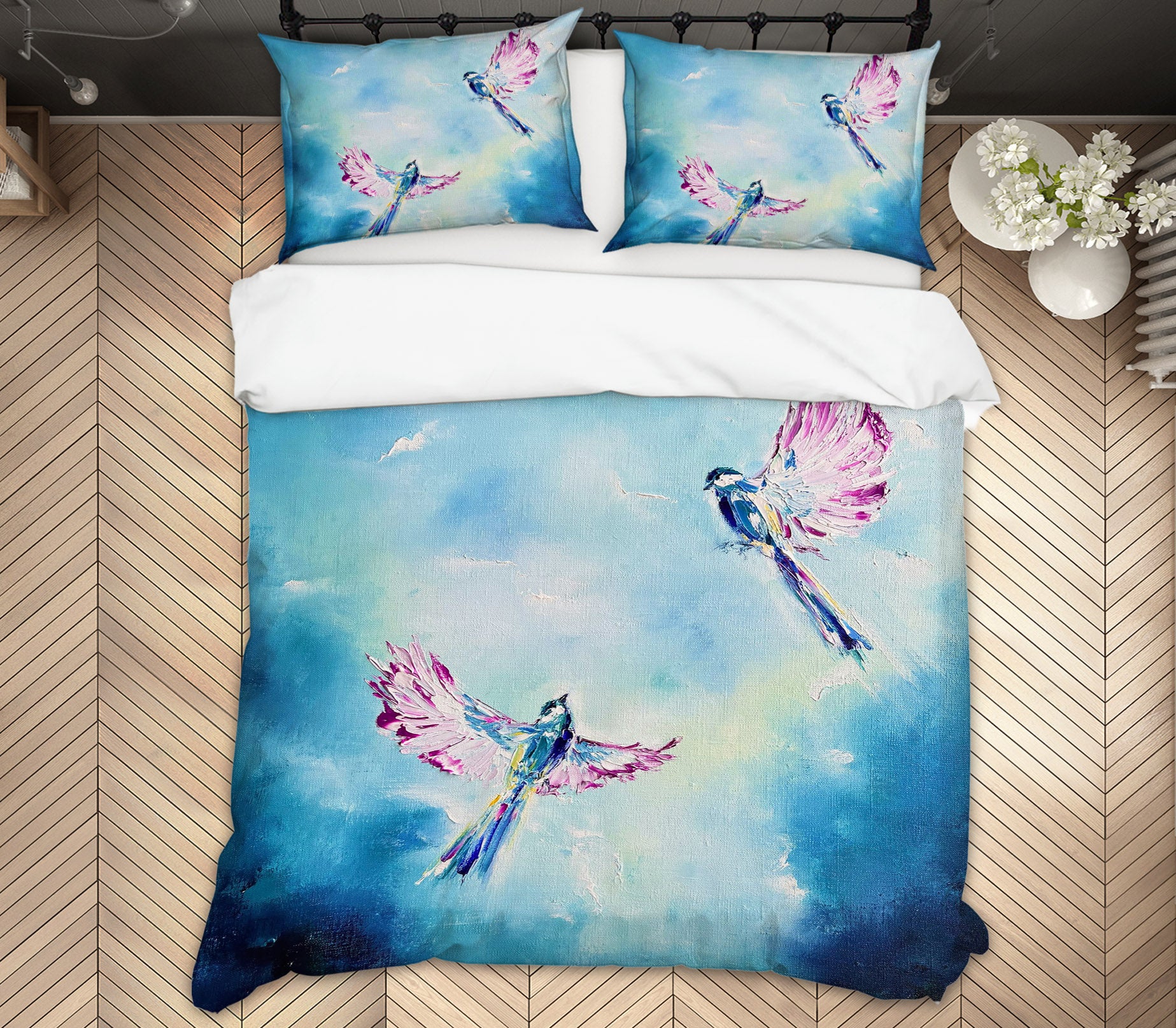 3D Painted Bird 526 Skromova Marina Bedding Bed Pillowcases Quilt