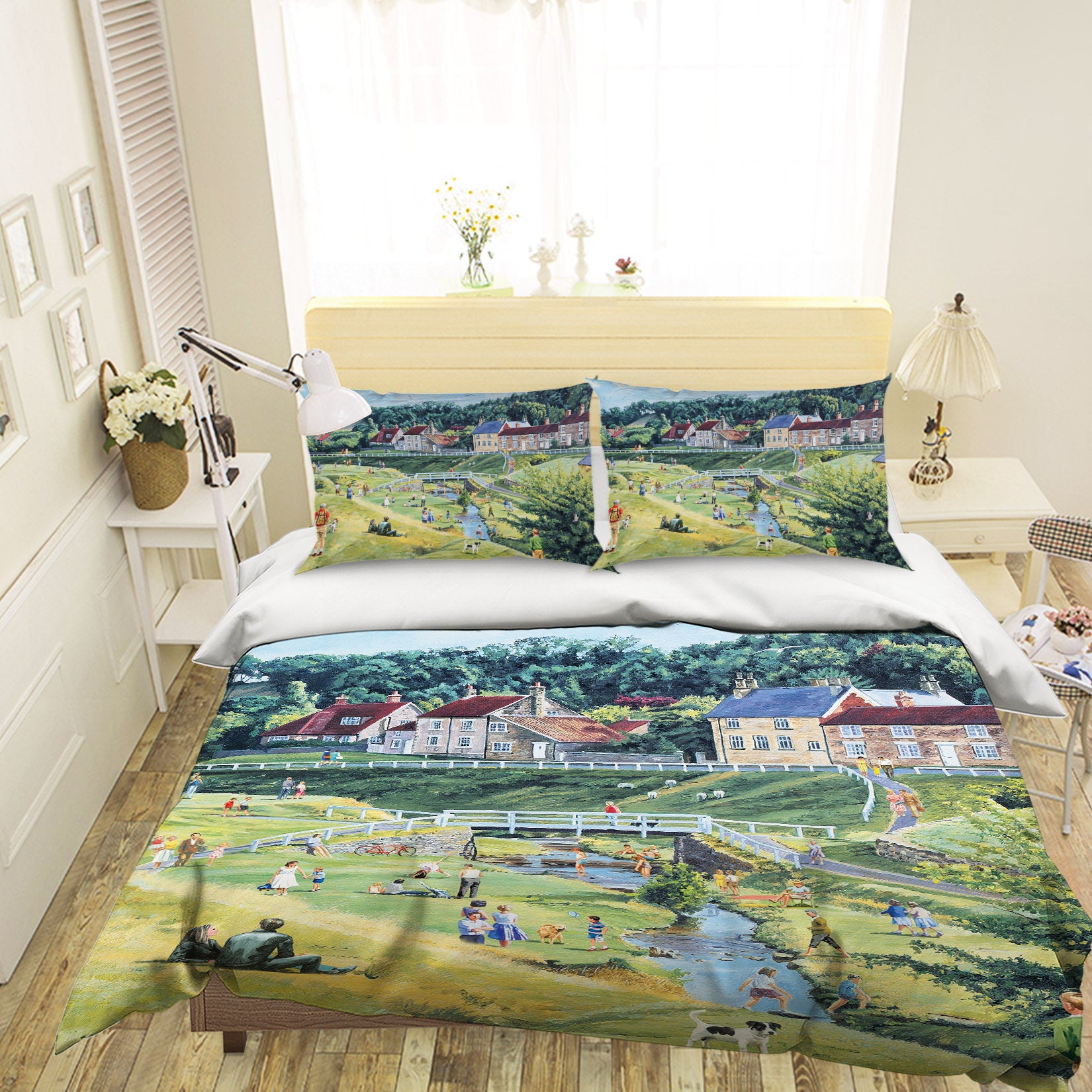 3D Lawn House 8904 Trevor Mitchell bedding Bed Pillowcases Quilt