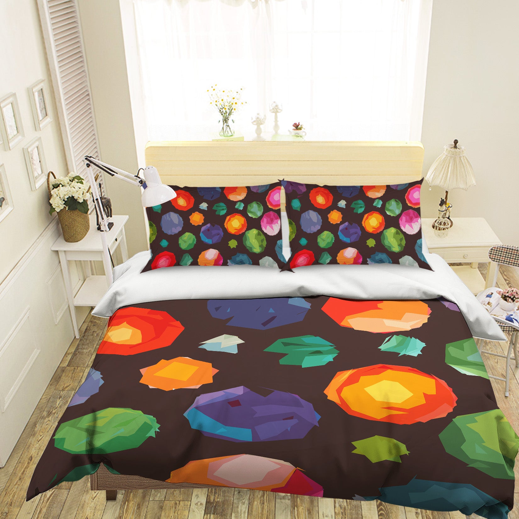 3D Colorful Balloons 2001 Shandra Smith Bedding Bed Pillowcases Quilt