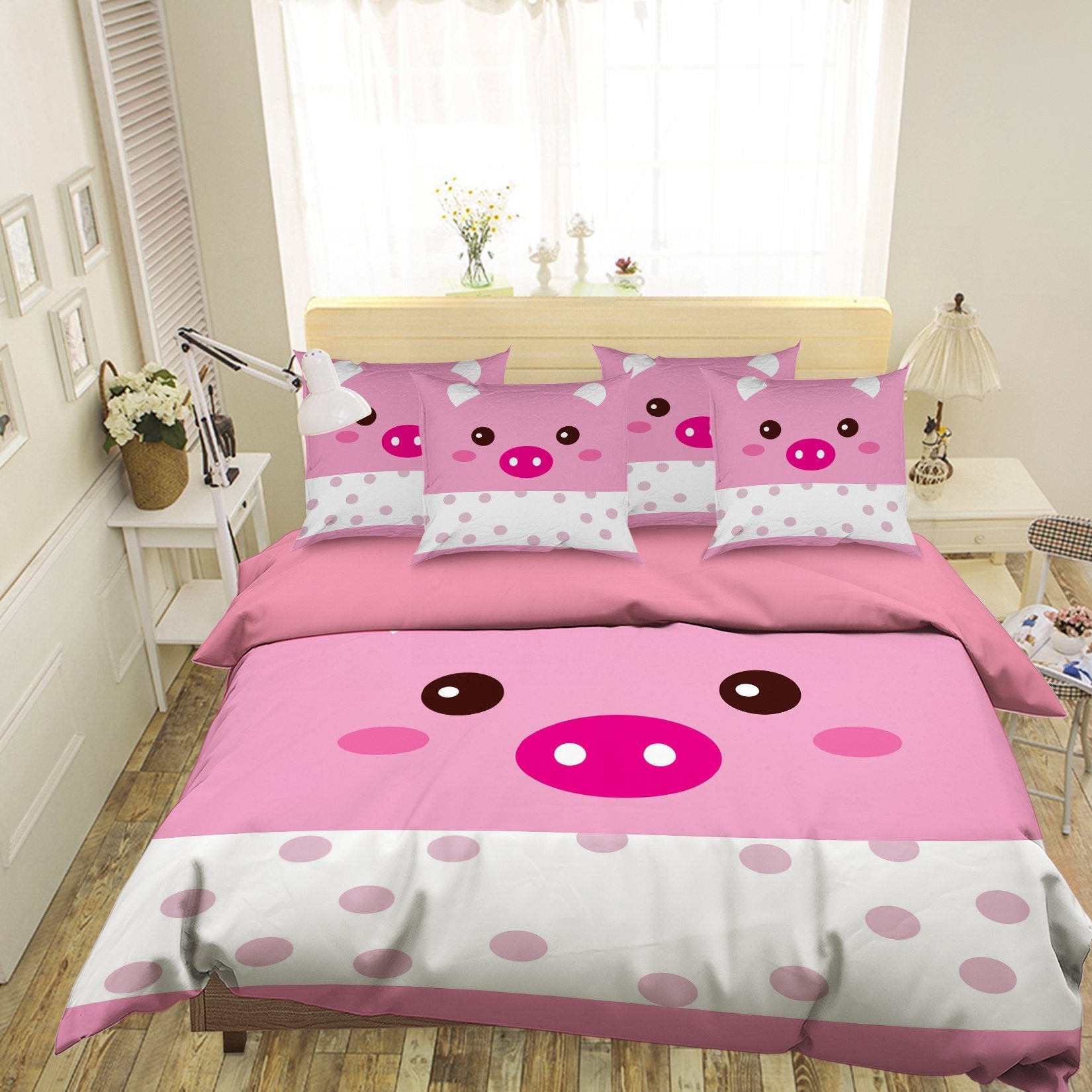 3D Pig Nose 109 Bed Pillowcases Quilt Wallpaper AJ Wallpaper