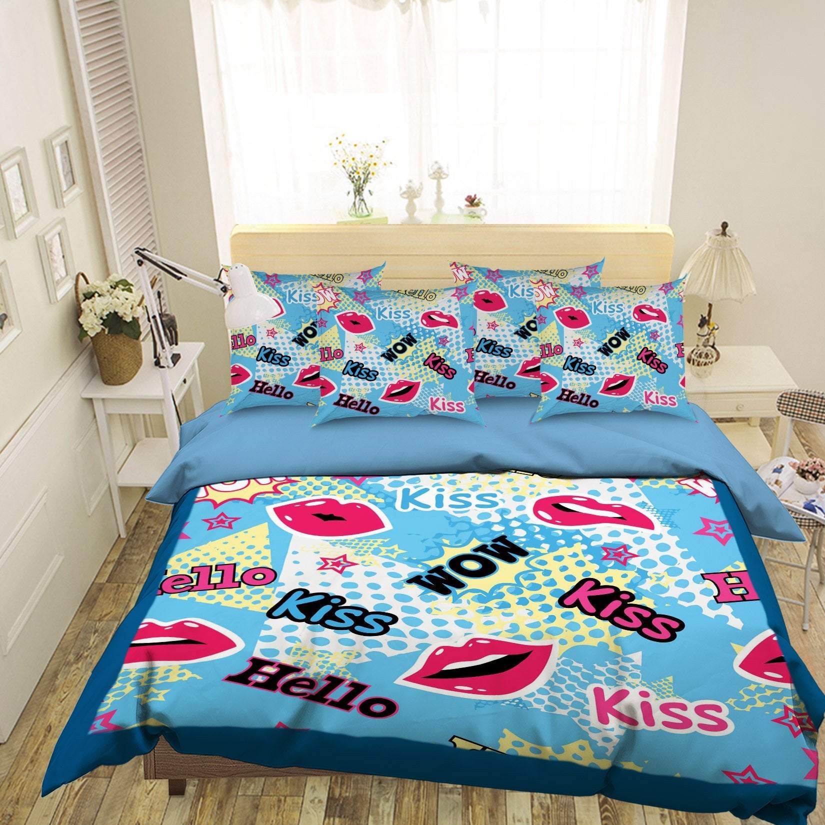 3D Lipstick Charm 052 Bed Pillowcases Quilt Wallpaper AJ Wallpaper