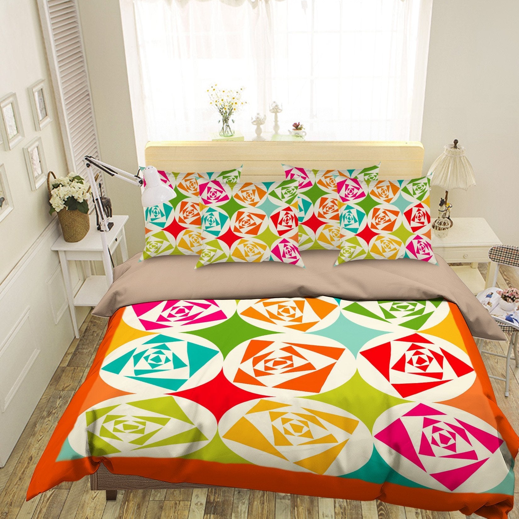 3D Irregular roses 111 Bed Pillowcases Quilt Wallpaper AJ Wallpaper