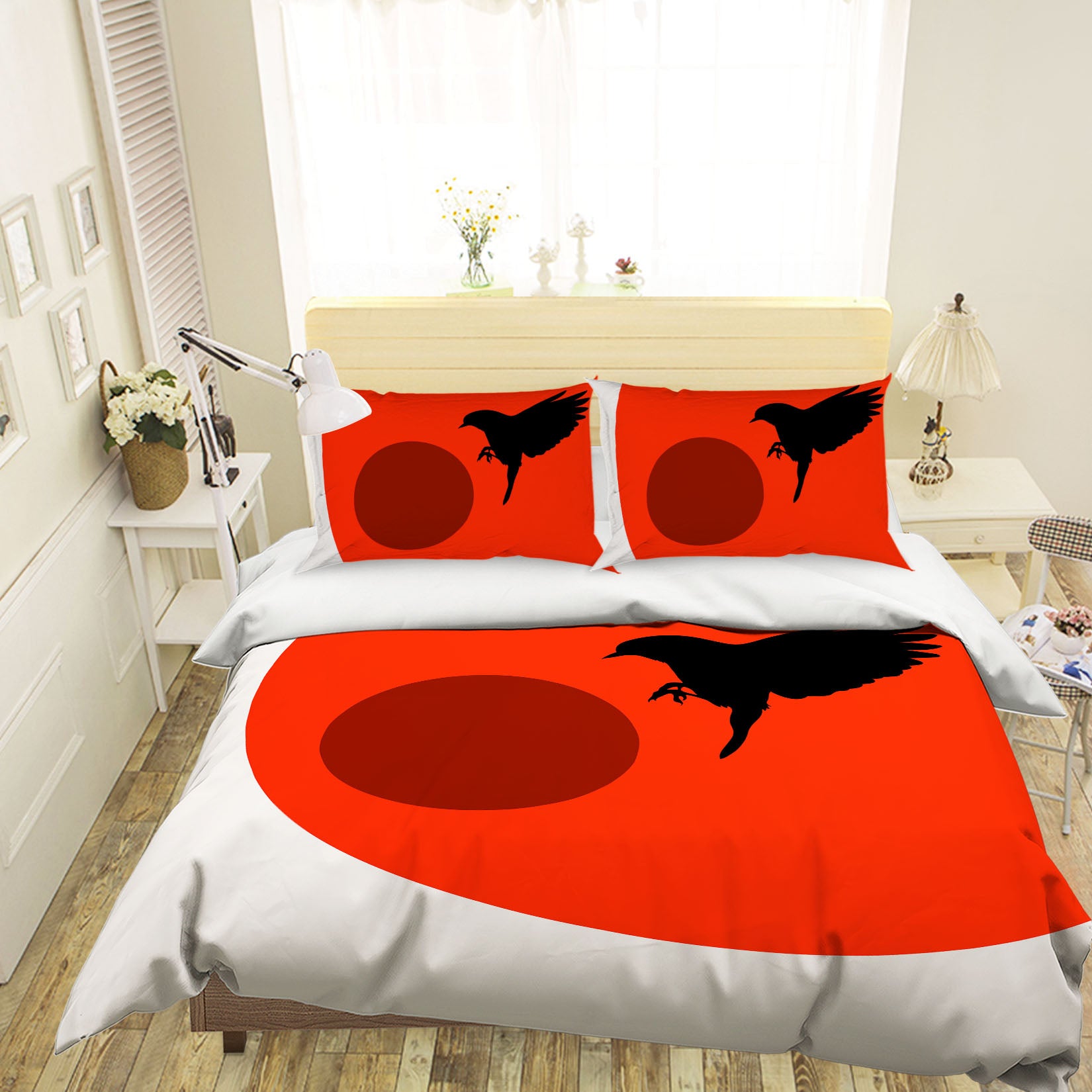 3D Sun Magpie 217 Boris Draschoff Bedding Bed Pillowcases Quilt