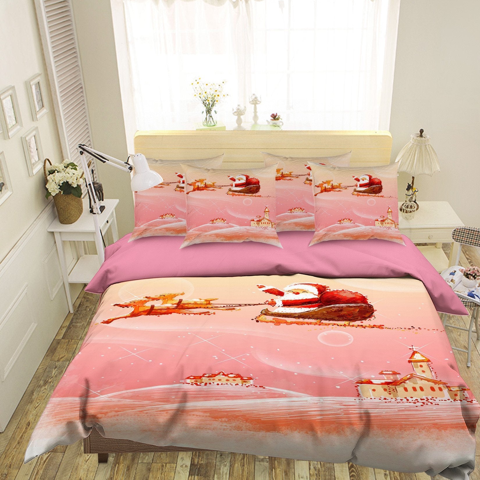 3D Christmas Gift 030 Bed Pillowcases Quilt Wallpaper AJ Wallpaper