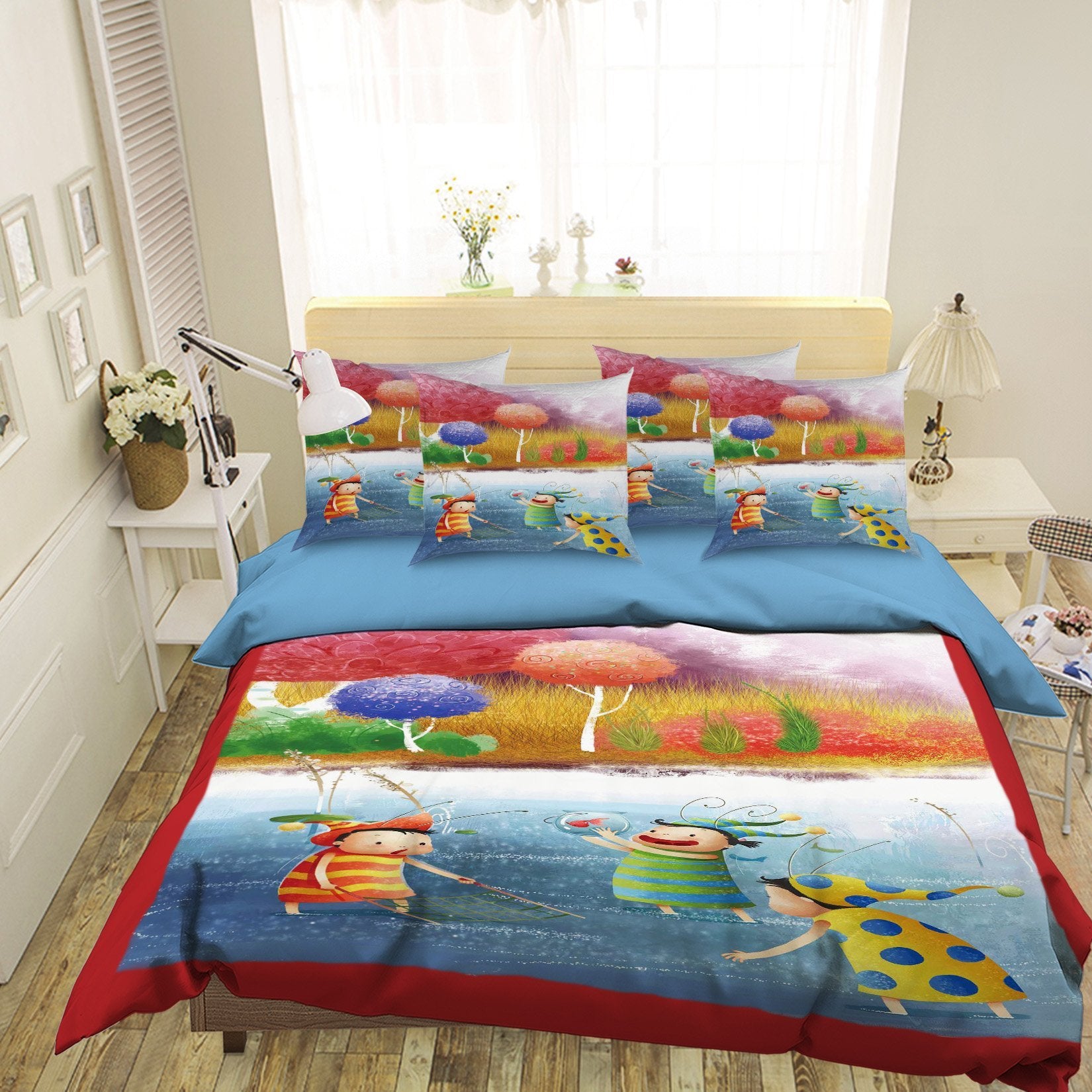 3D Playful kids 114 Bed Pillowcases Quilt Wallpaper AJ Wallpaper