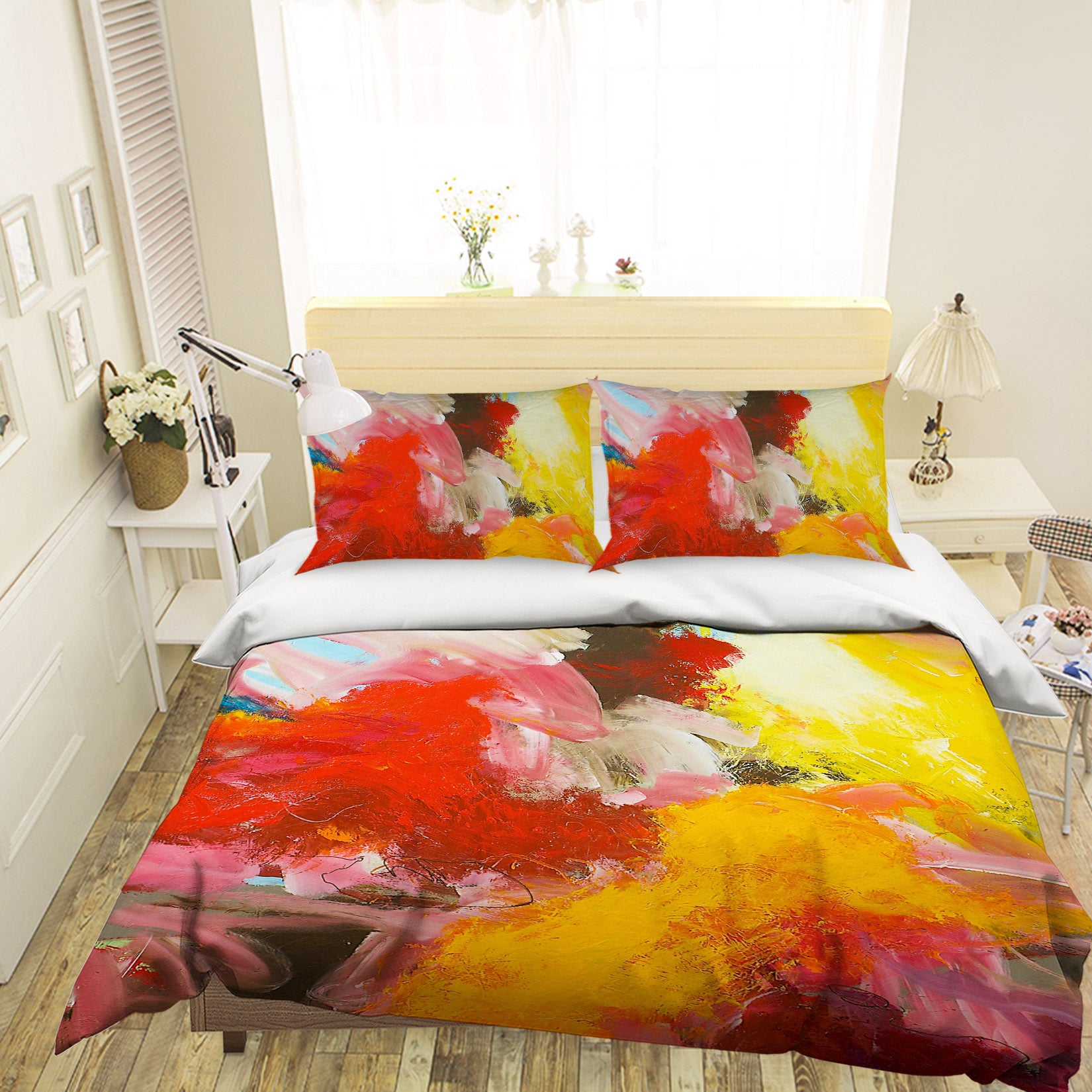 3D Fiery Red 109 Allan P. Friedlander Bedding Bed Pillowcases Quilt