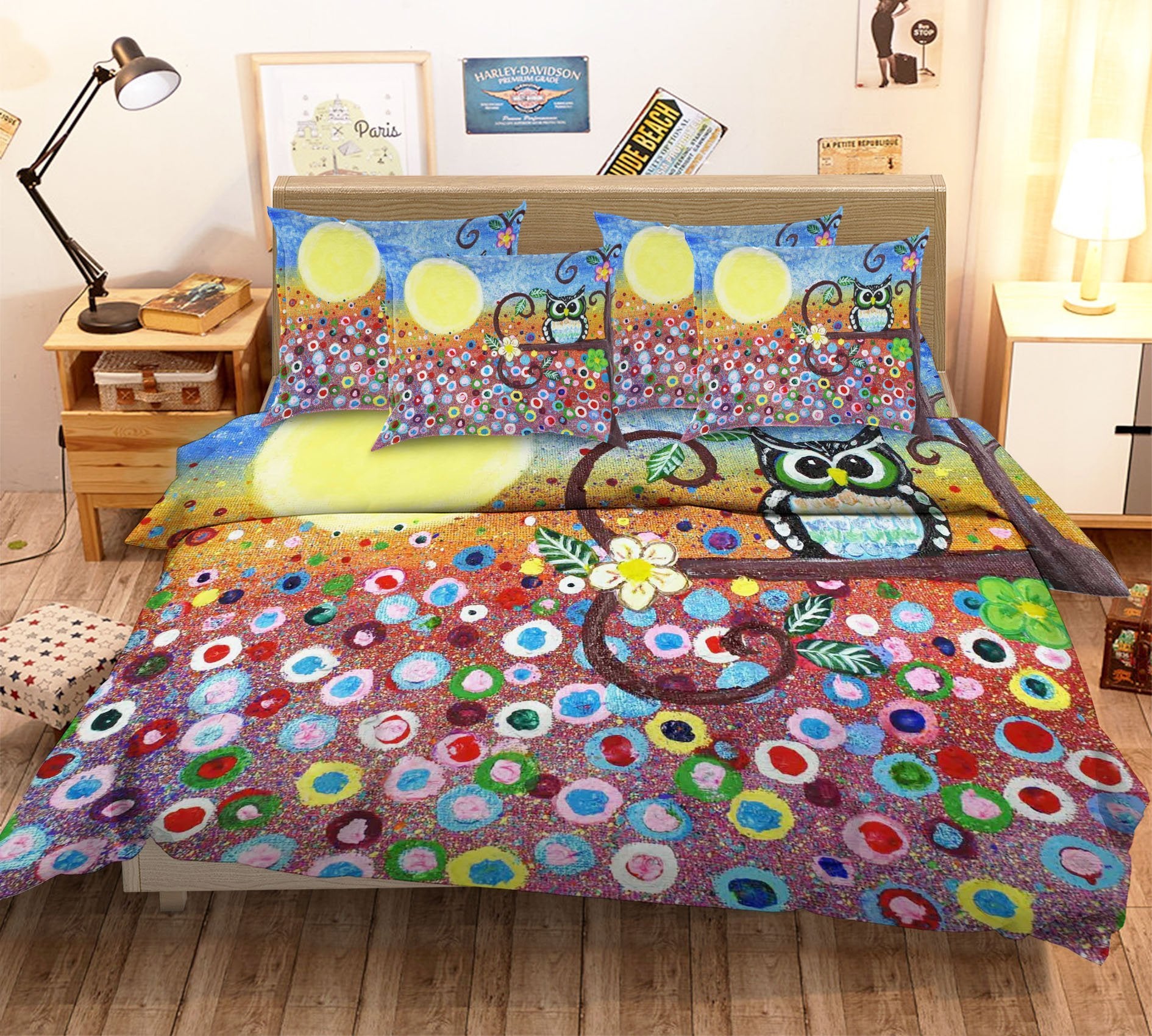 3D Bird Painting 29 Bed Pillowcases Quilt Wallpaper AJ Wallpaper