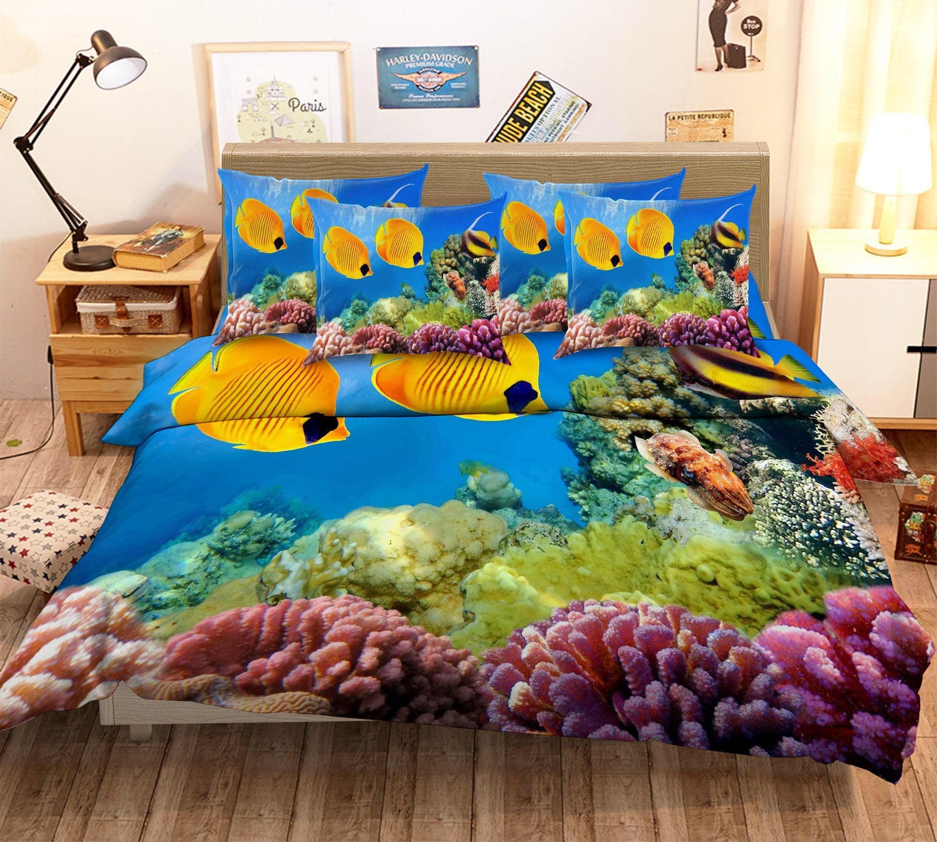 3D Bright Ocean World 115 Bed Pillowcases Quilt Wallpaper AJ Wallpaper
